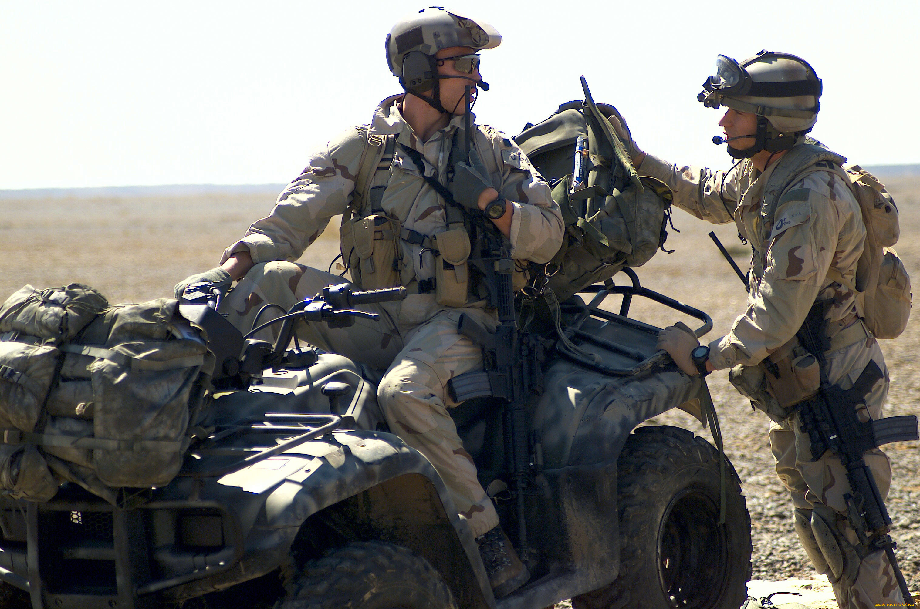 техника, военная, солдаты, квадроцикл