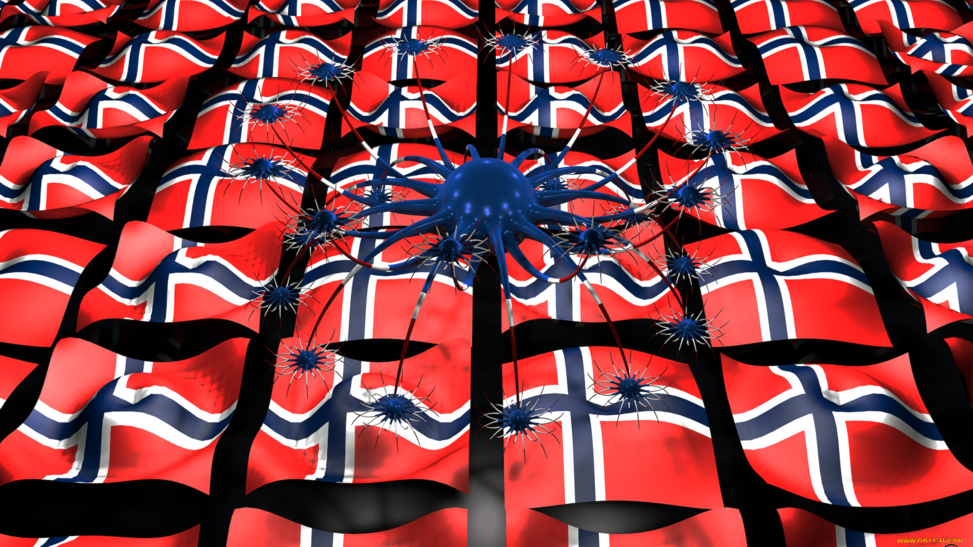 3д, графика, abstract, абстракции, флаги