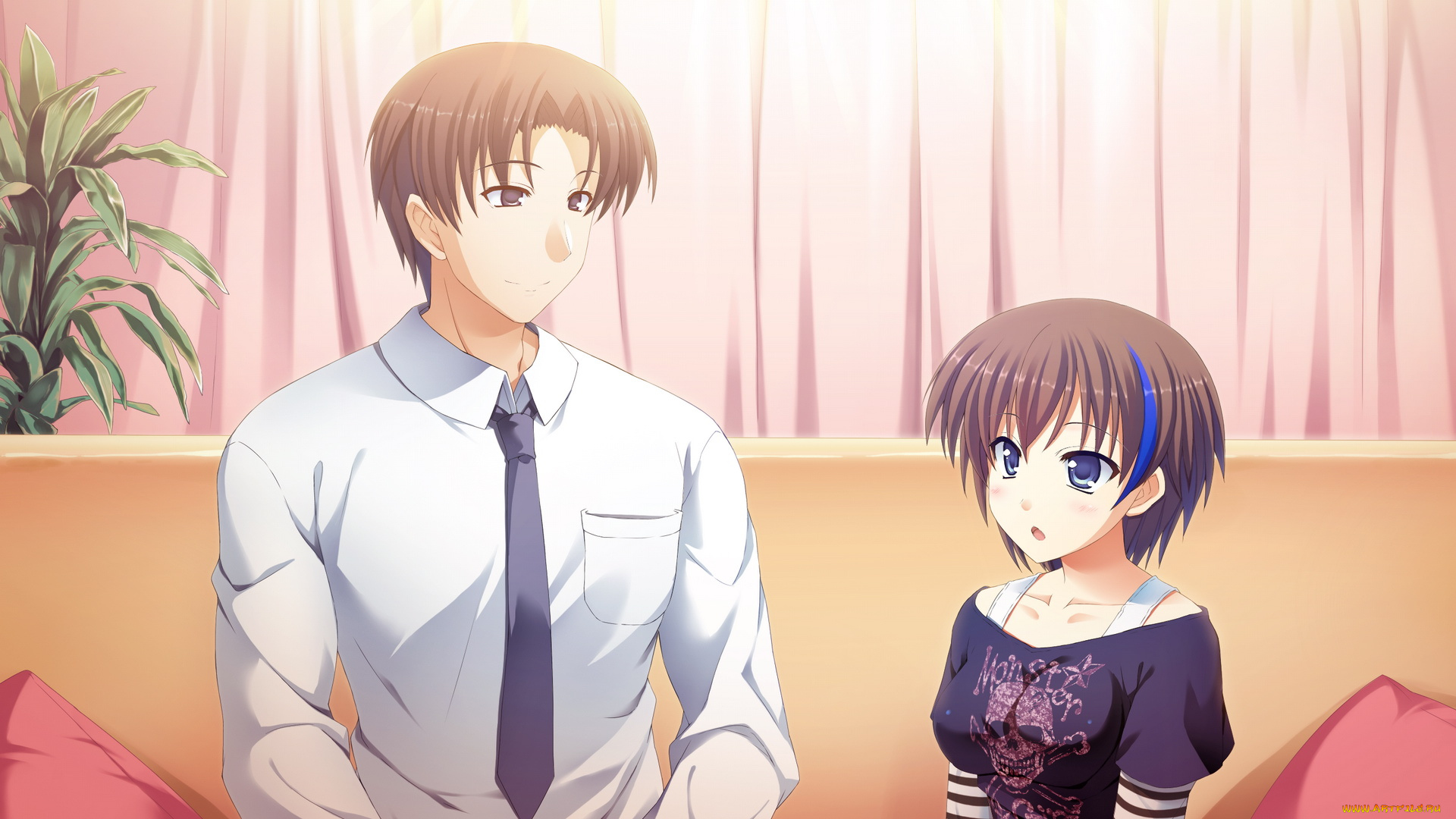 аниме, atled, everlasting, song, девушка, парень