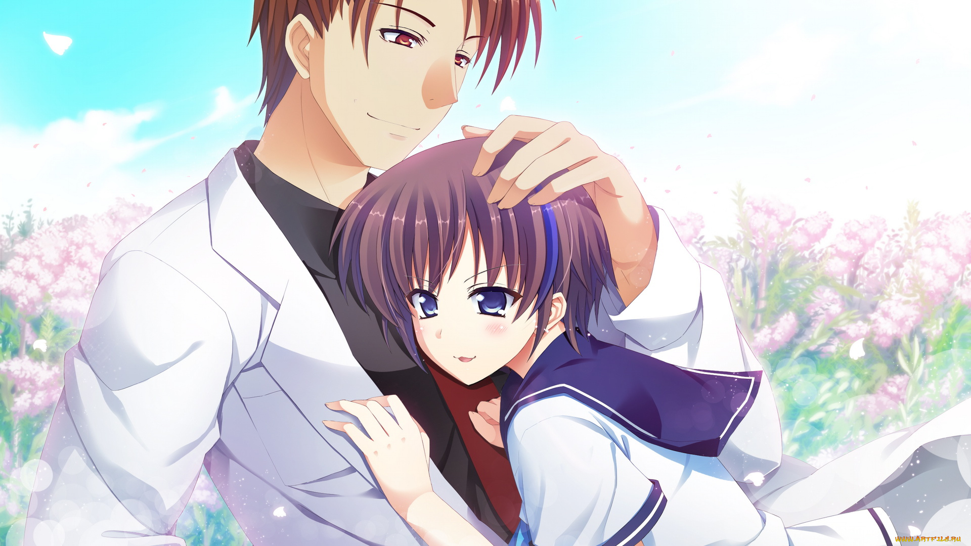 аниме, atled, everlasting, song, парень, девушка