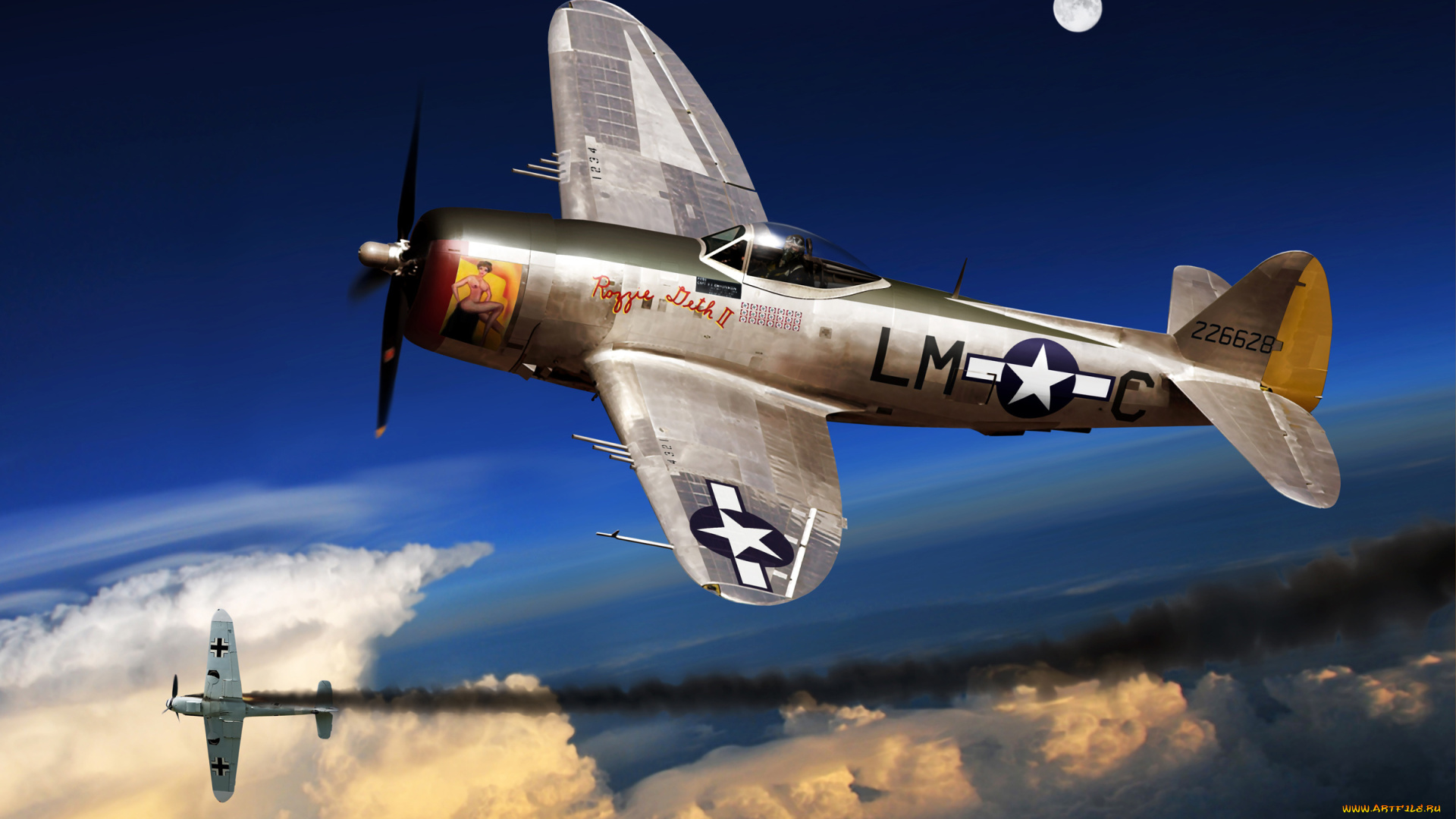 авиация, 3д, рисованые, graphic, истребители, воздушный, бой