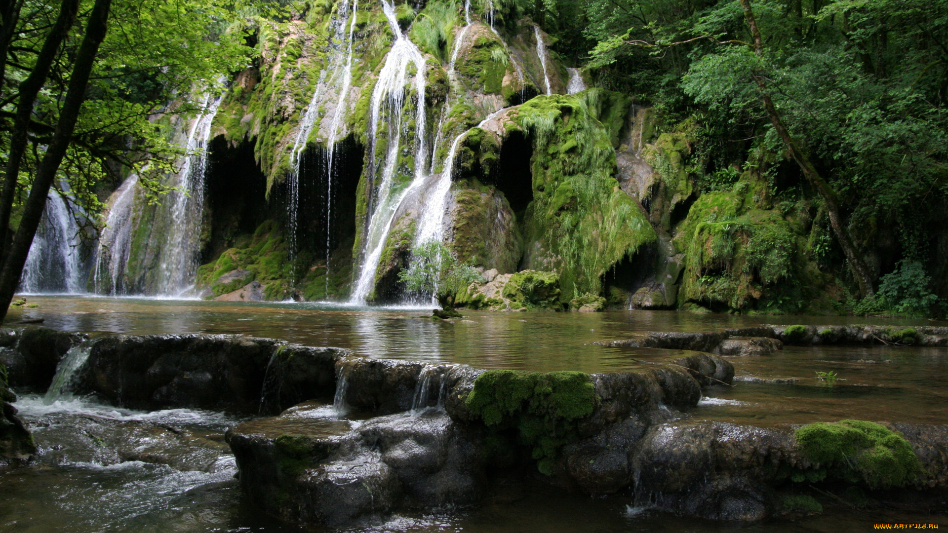 франция, франш, конте, cascades, des, tufs, природа, водопады, водопад