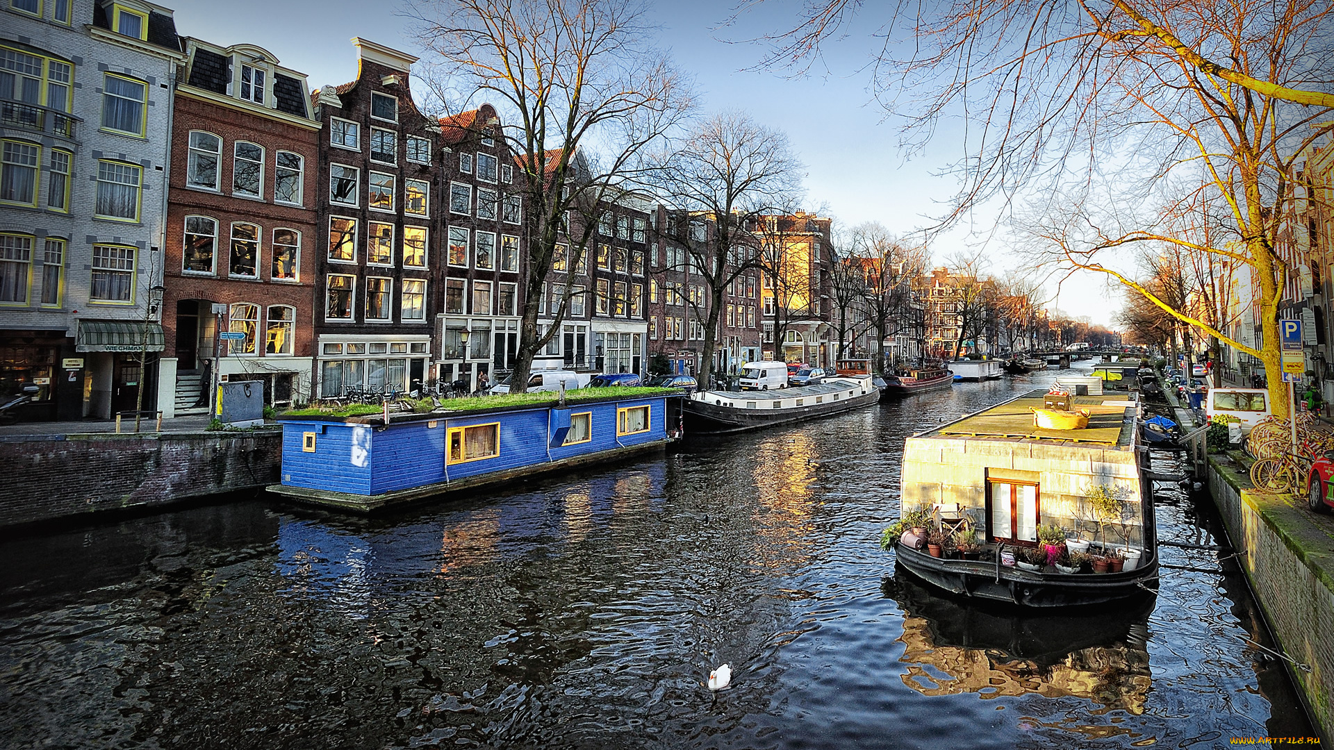 города, амстердам, нидерланды, город, столица, нидерландов