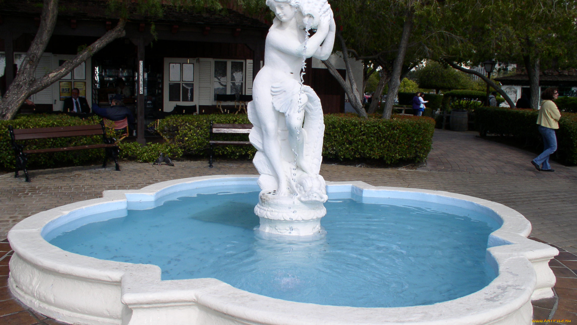 города, фонтаны, фонтан, скульптура