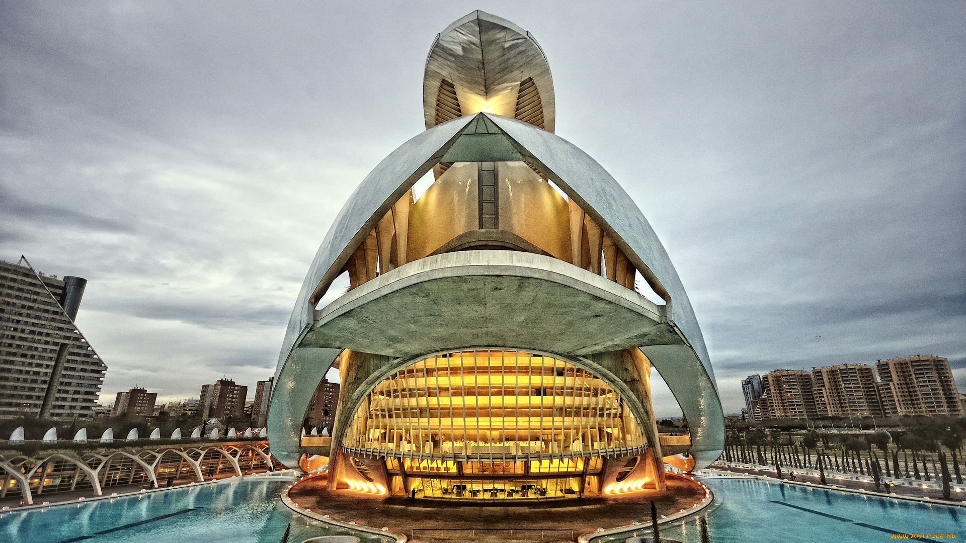 города, здания, дома, valencia, город, испания