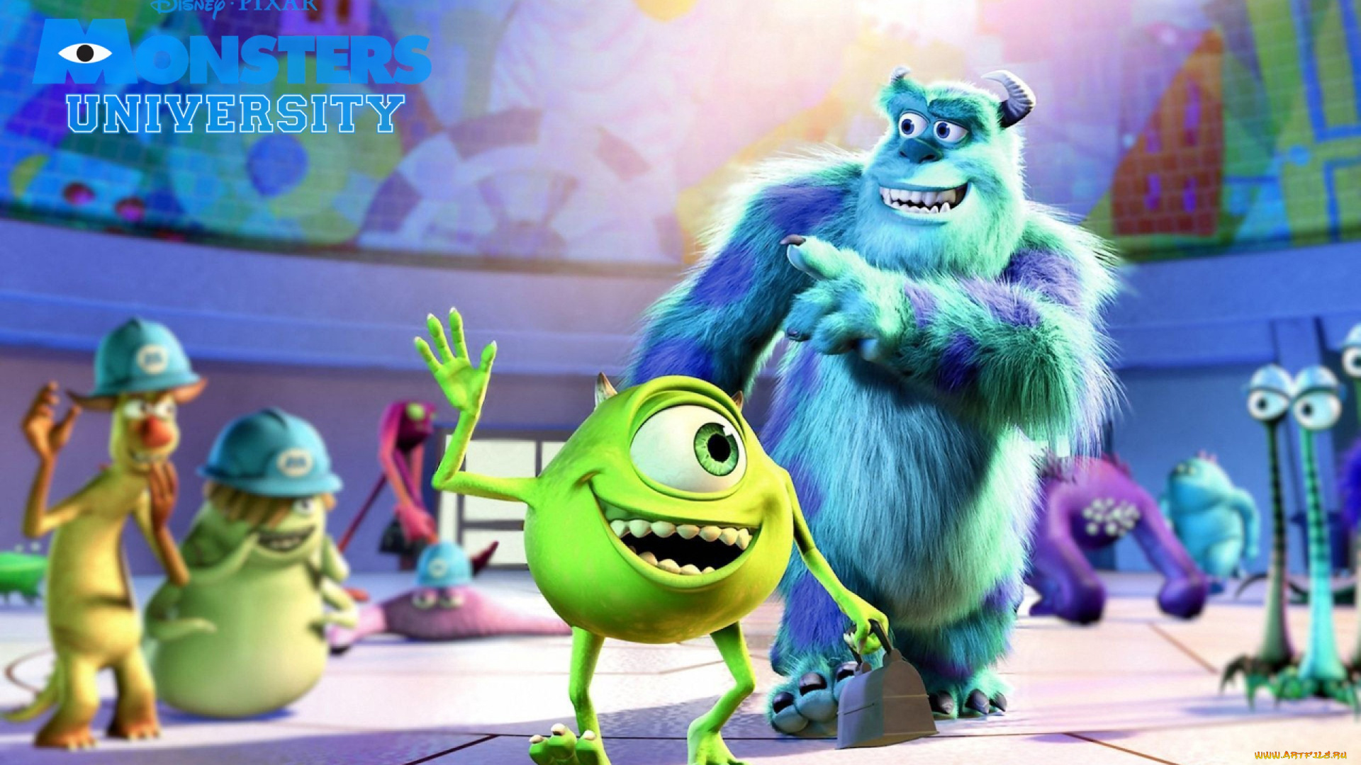 monsters, university, мультфильмы, университет, монстров