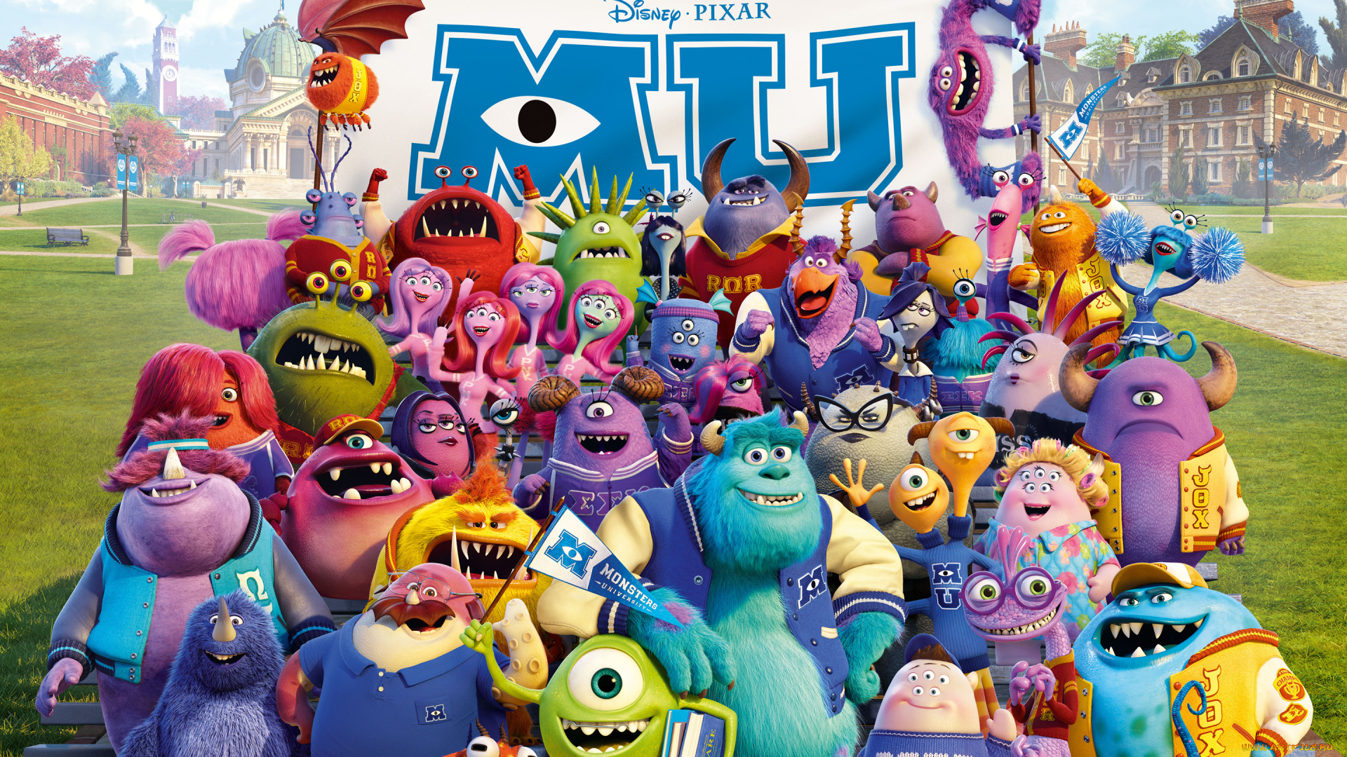 monsters, university, мультфильмы, университет, монстров