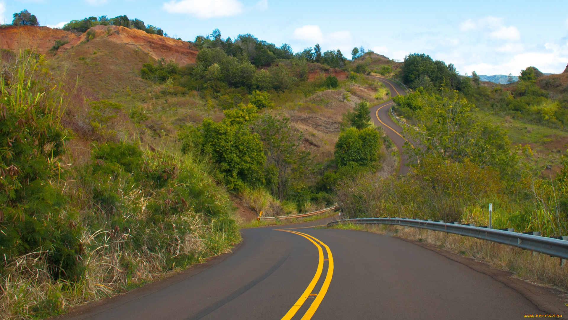 природа, дороги, гавайи