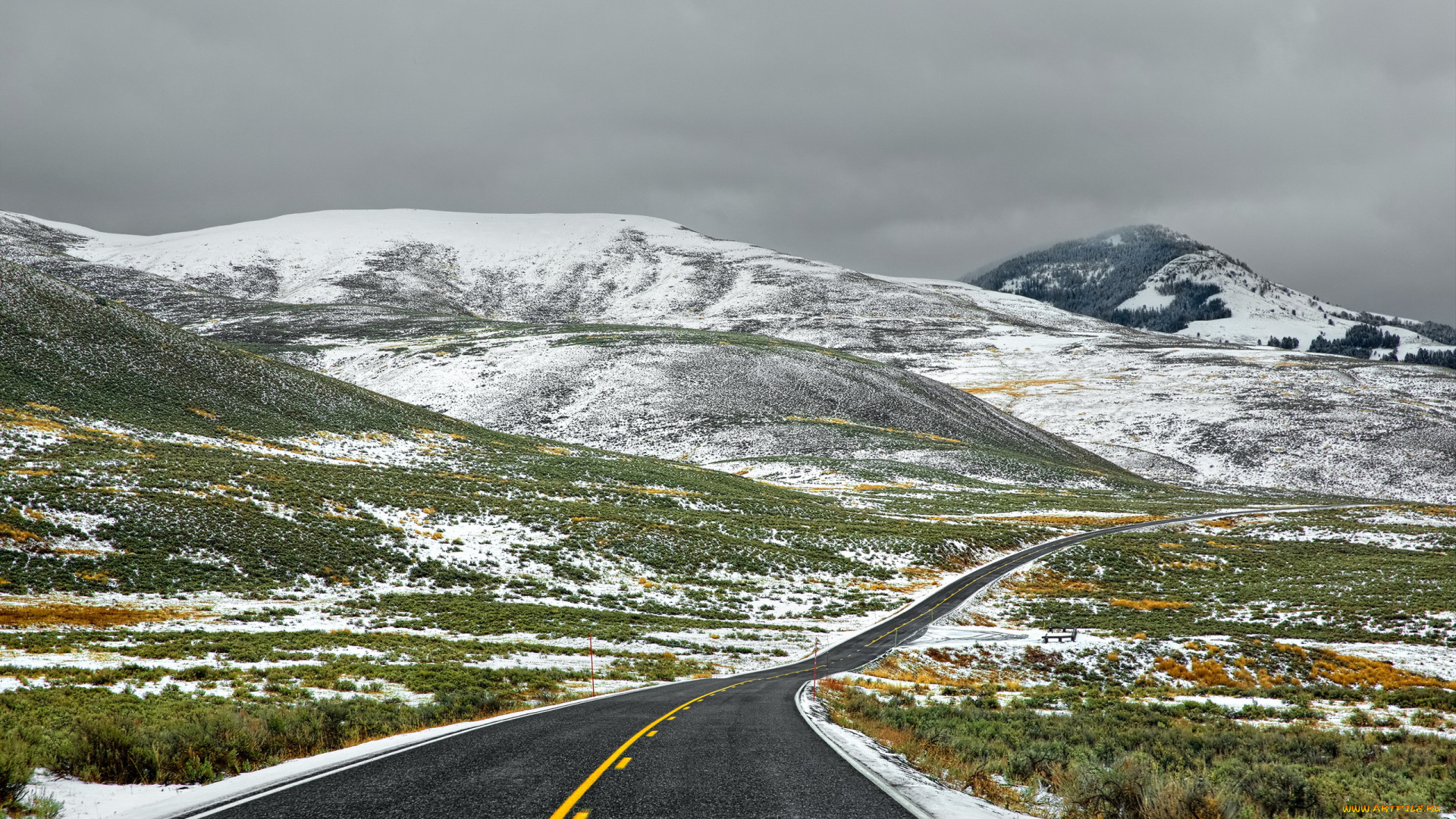 природа, дороги, пейзаж, дорога, горы