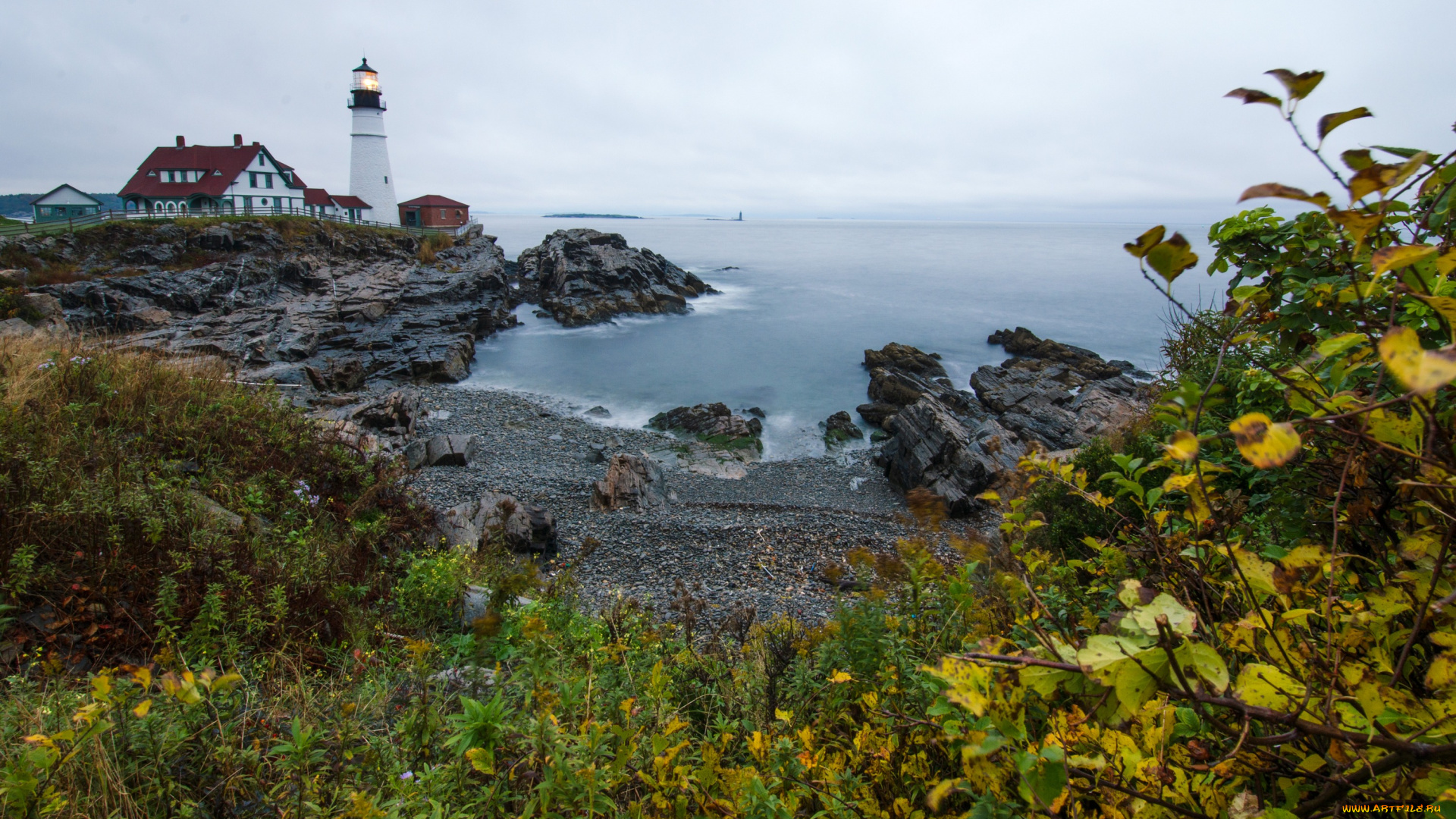 природа, маяки, побережье, океан, америка
