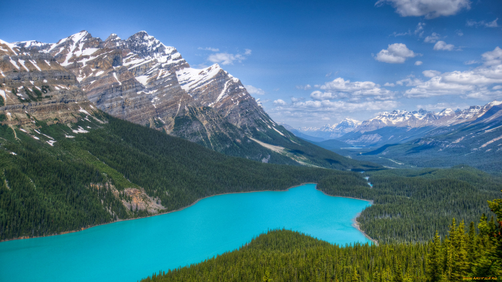 природа, реки, озера, лес, горы, канада