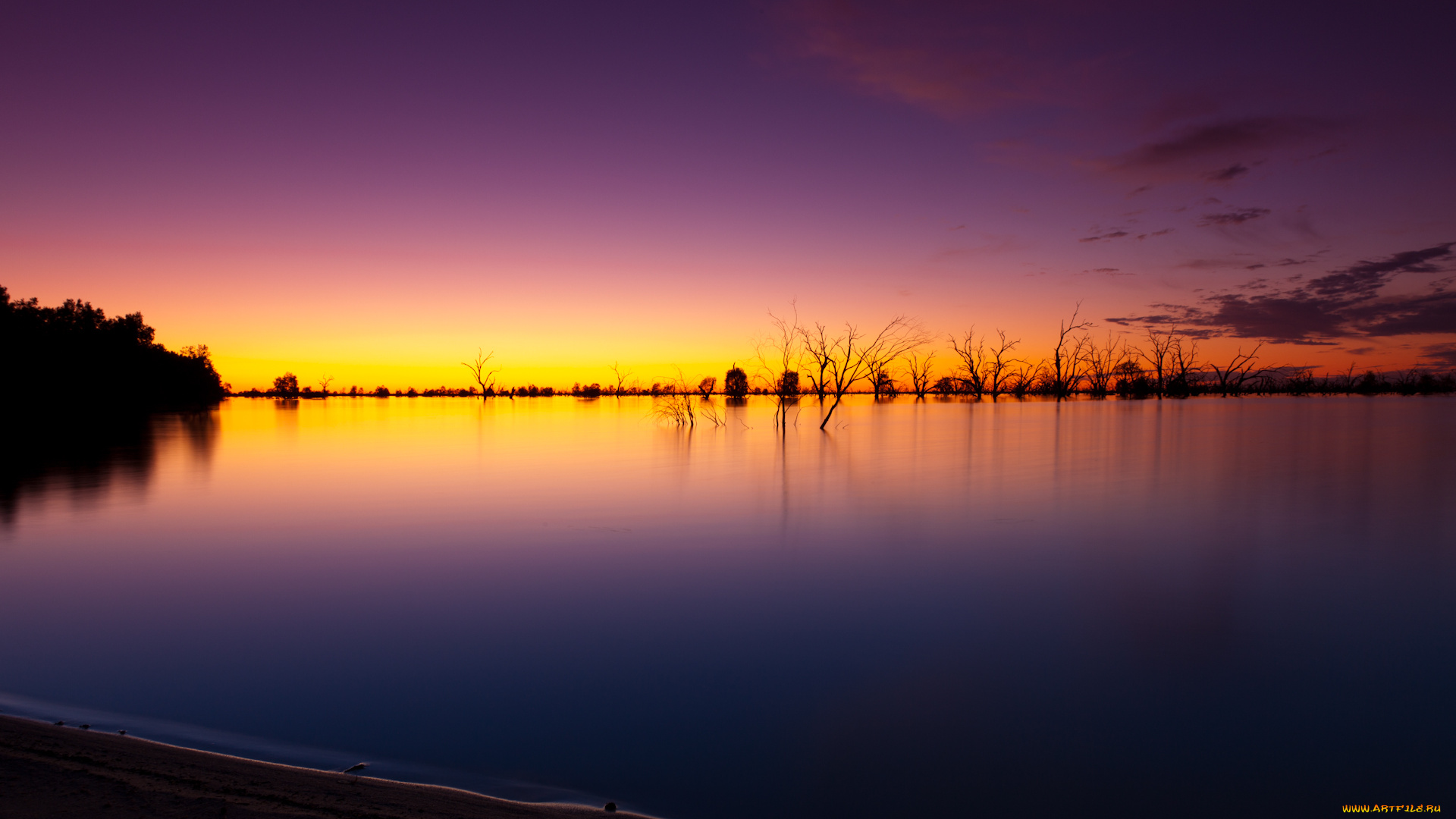 природа, восходы, закаты, водоем, закат
