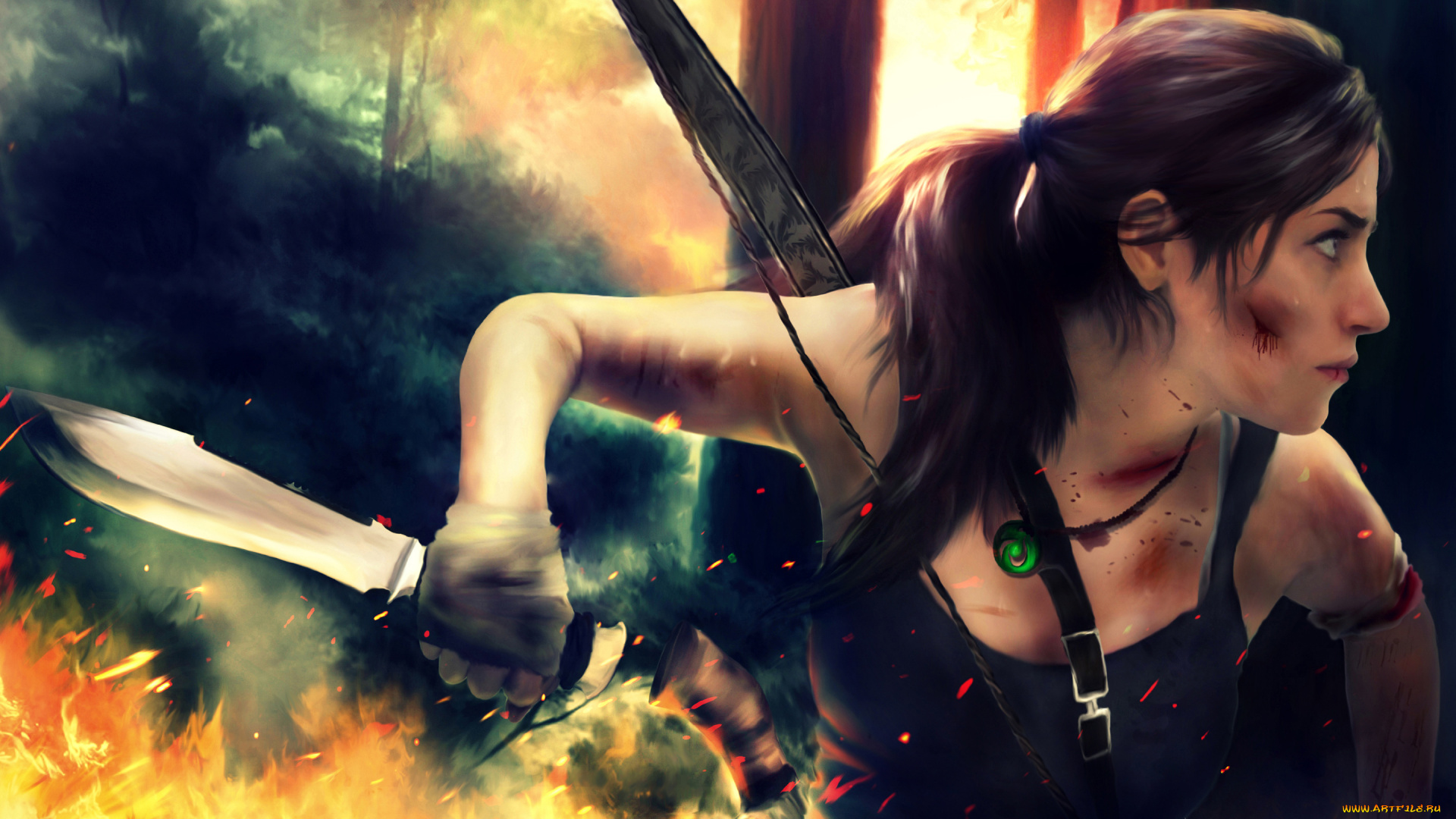 tomb, raider, 2013, видео, игры, лара, крофт