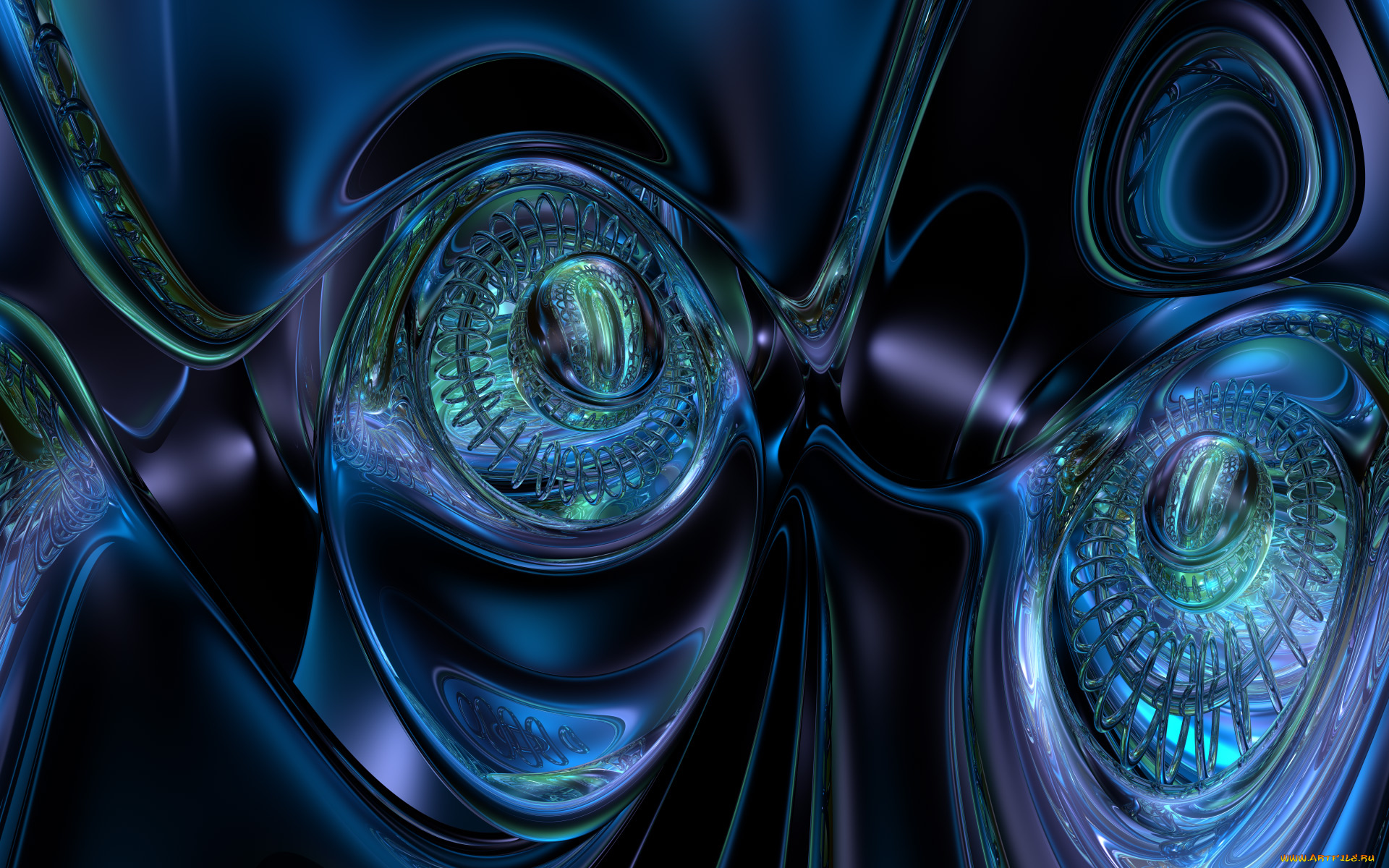 3д, графика, fractal, фракталы, узор, цвет, фон