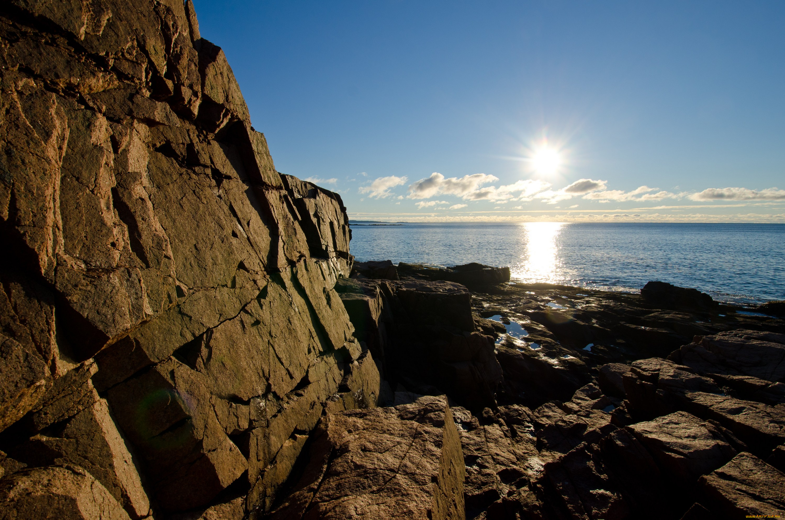 природа, восходы, закаты, сша, камни, побережье, солнце