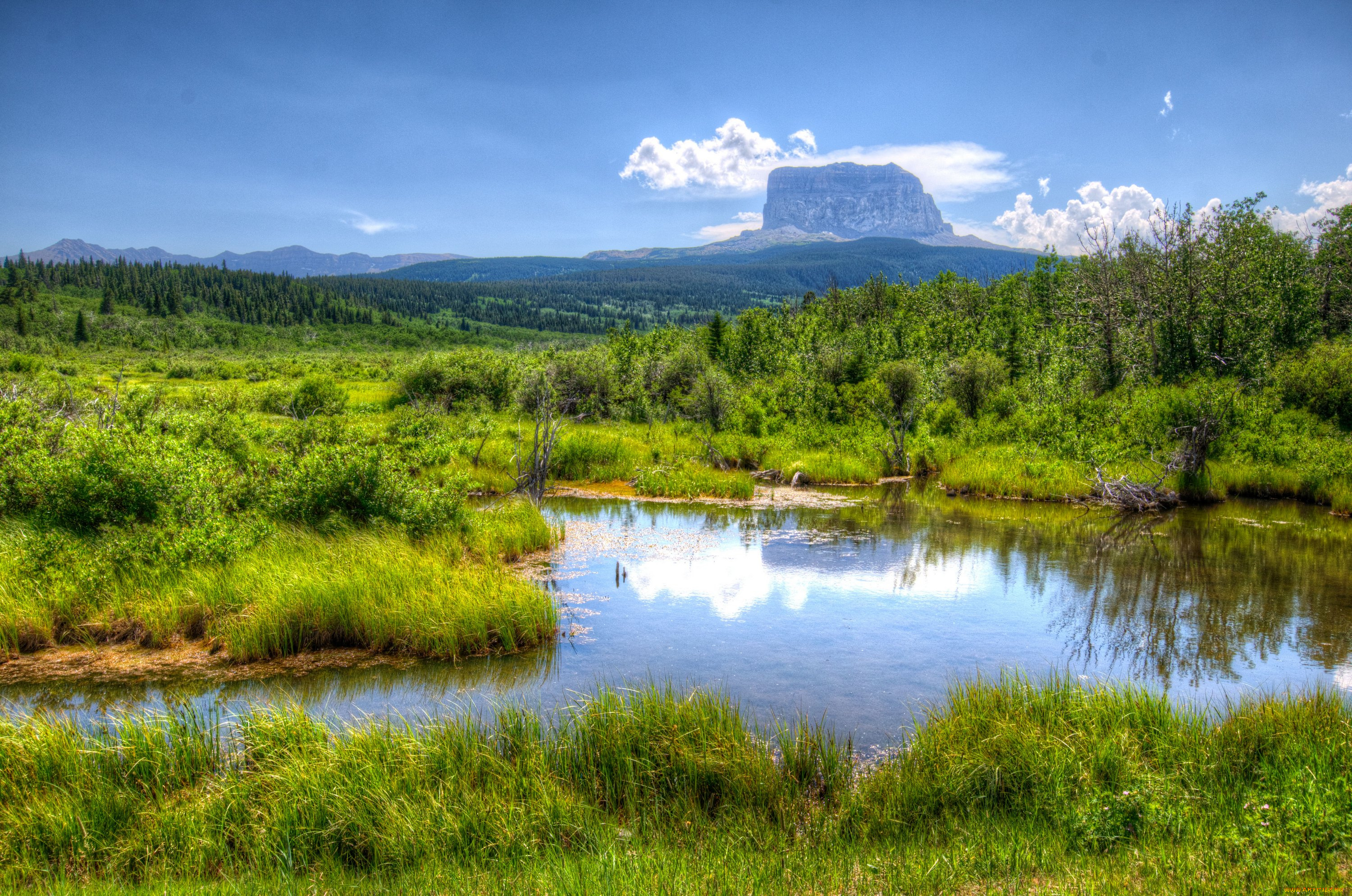 природа, реки, озера, канада