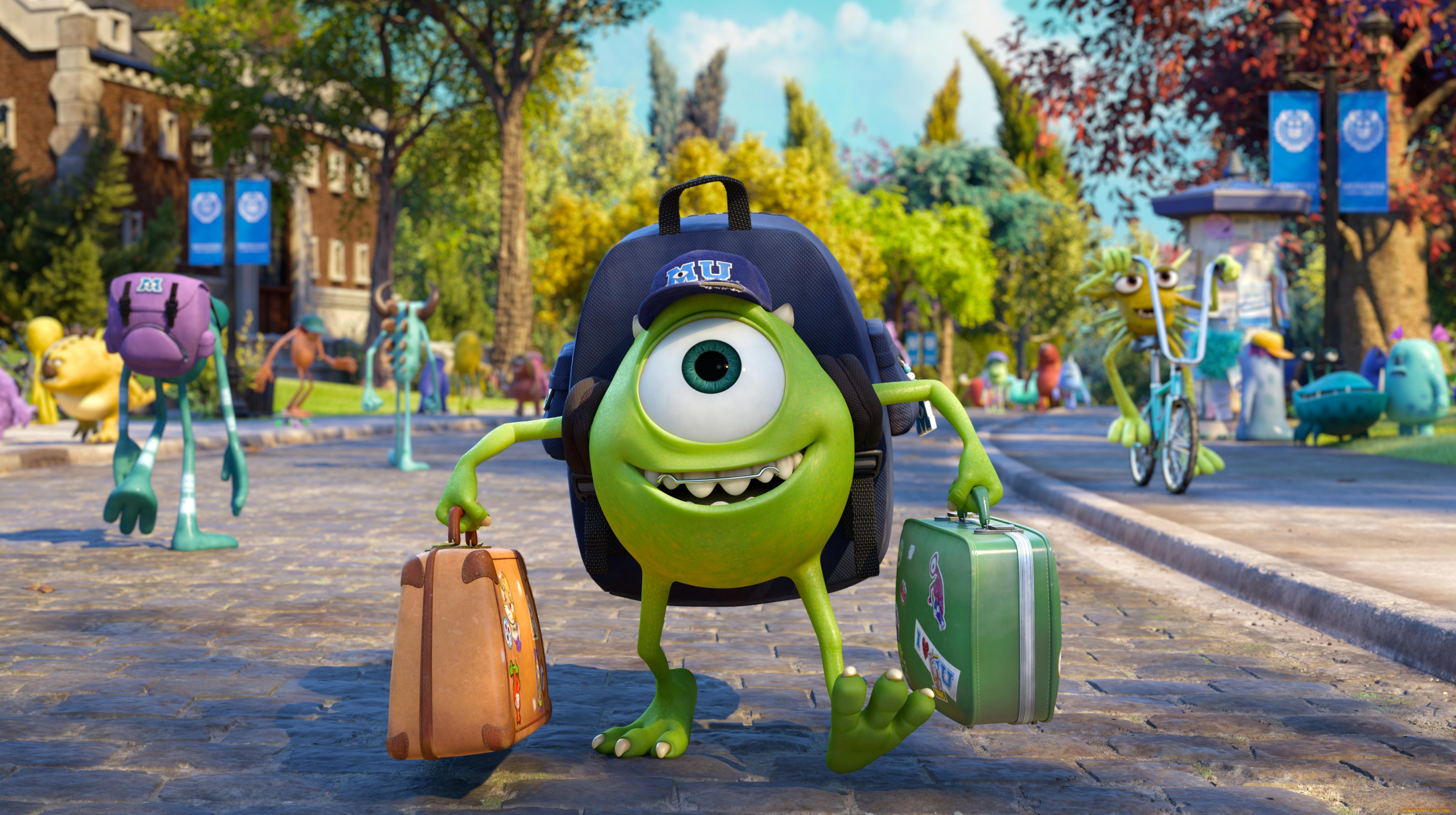 monsters, university, мультфильмы, университет, монстров