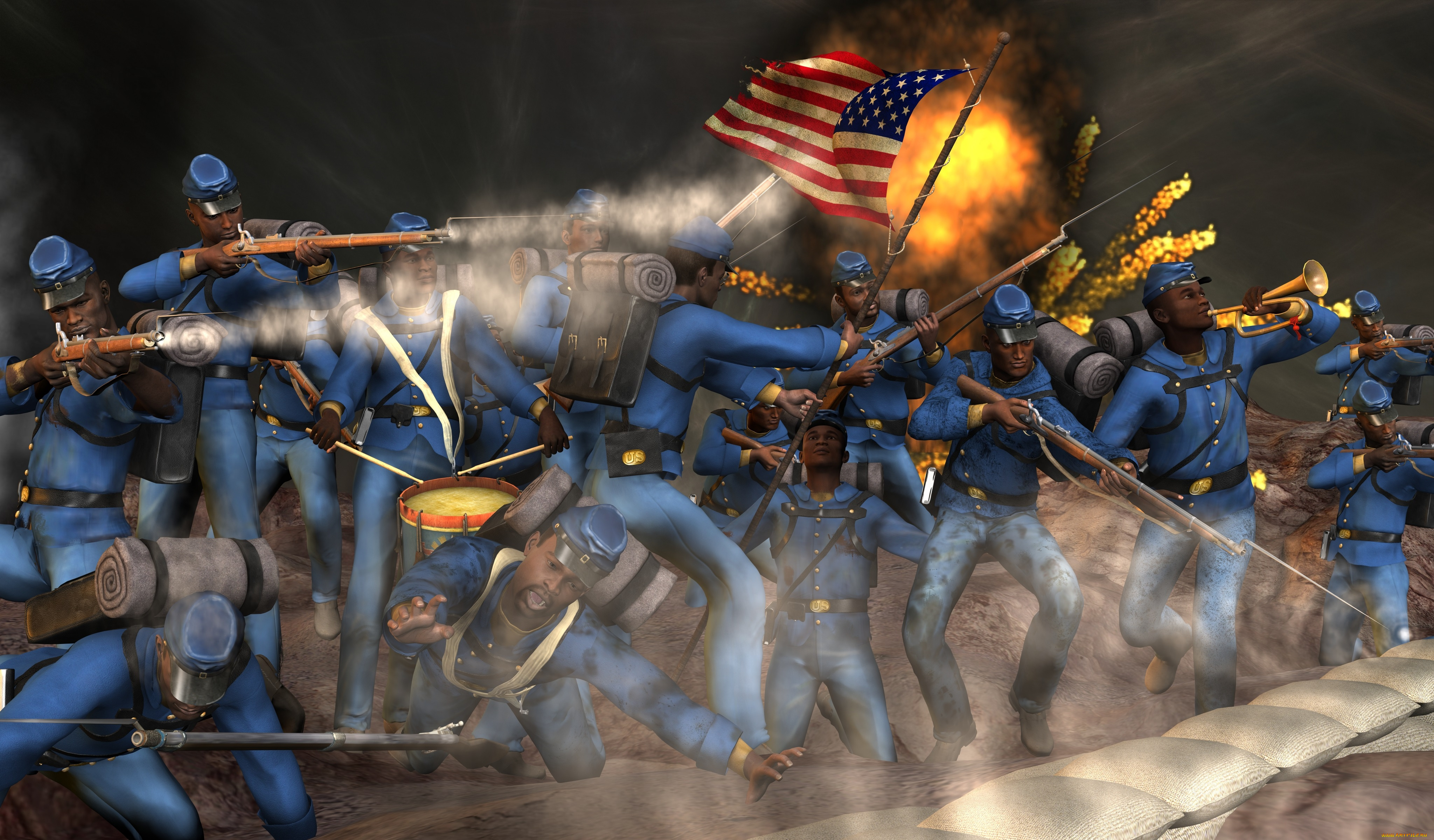 3д, графика, historical, история, солдаты