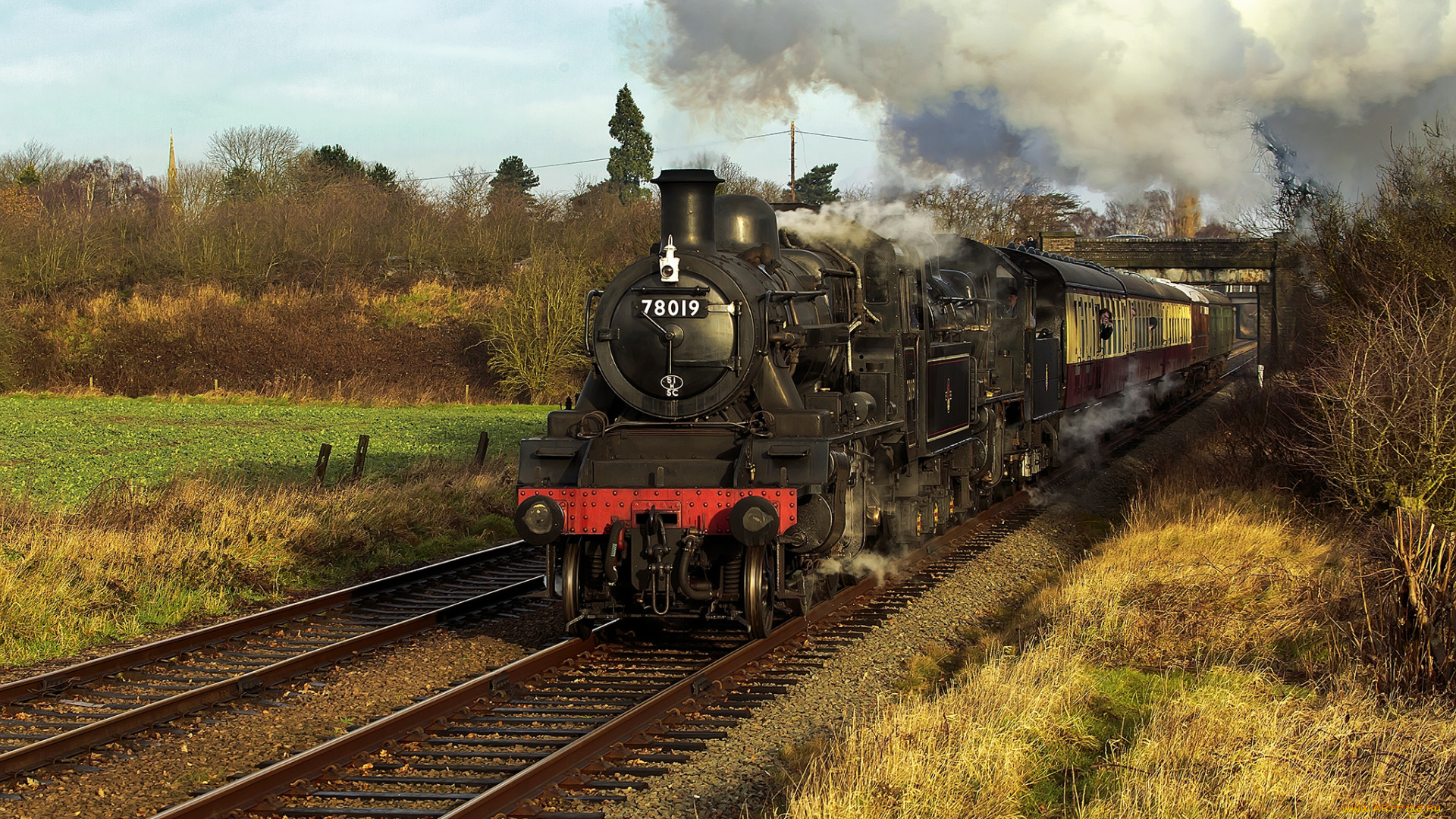 техника, паровозы, рельсы, состав, дорога, железная, паровоз