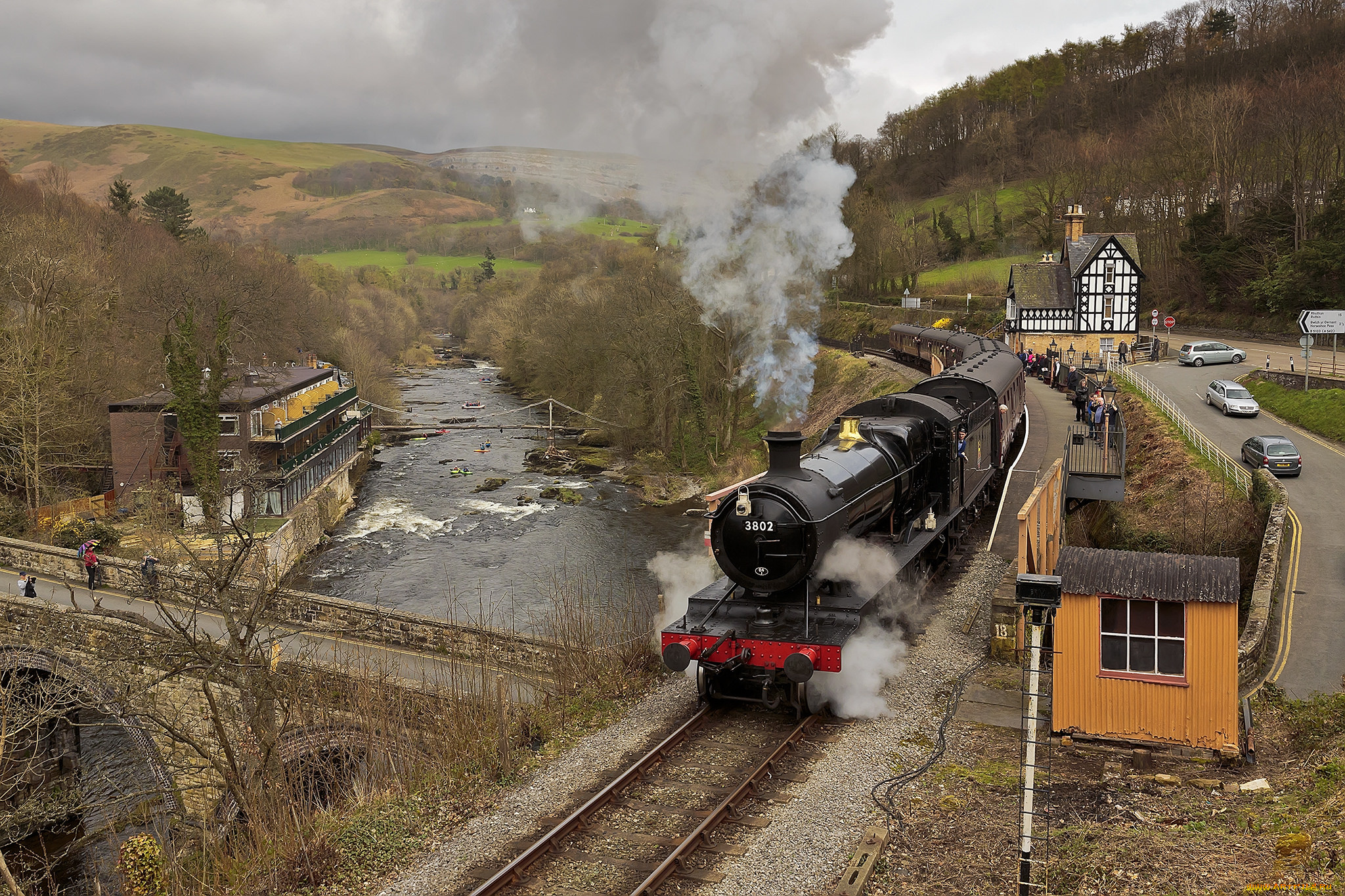 техника, паровозы, рельсы, дорога, железная, состав, паровоз