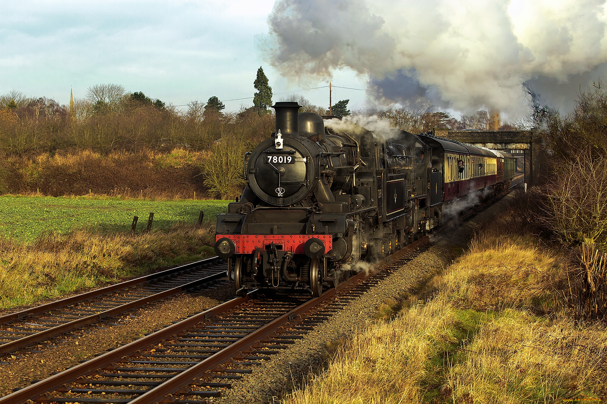 техника, паровозы, рельсы, состав, дорога, железная, паровоз