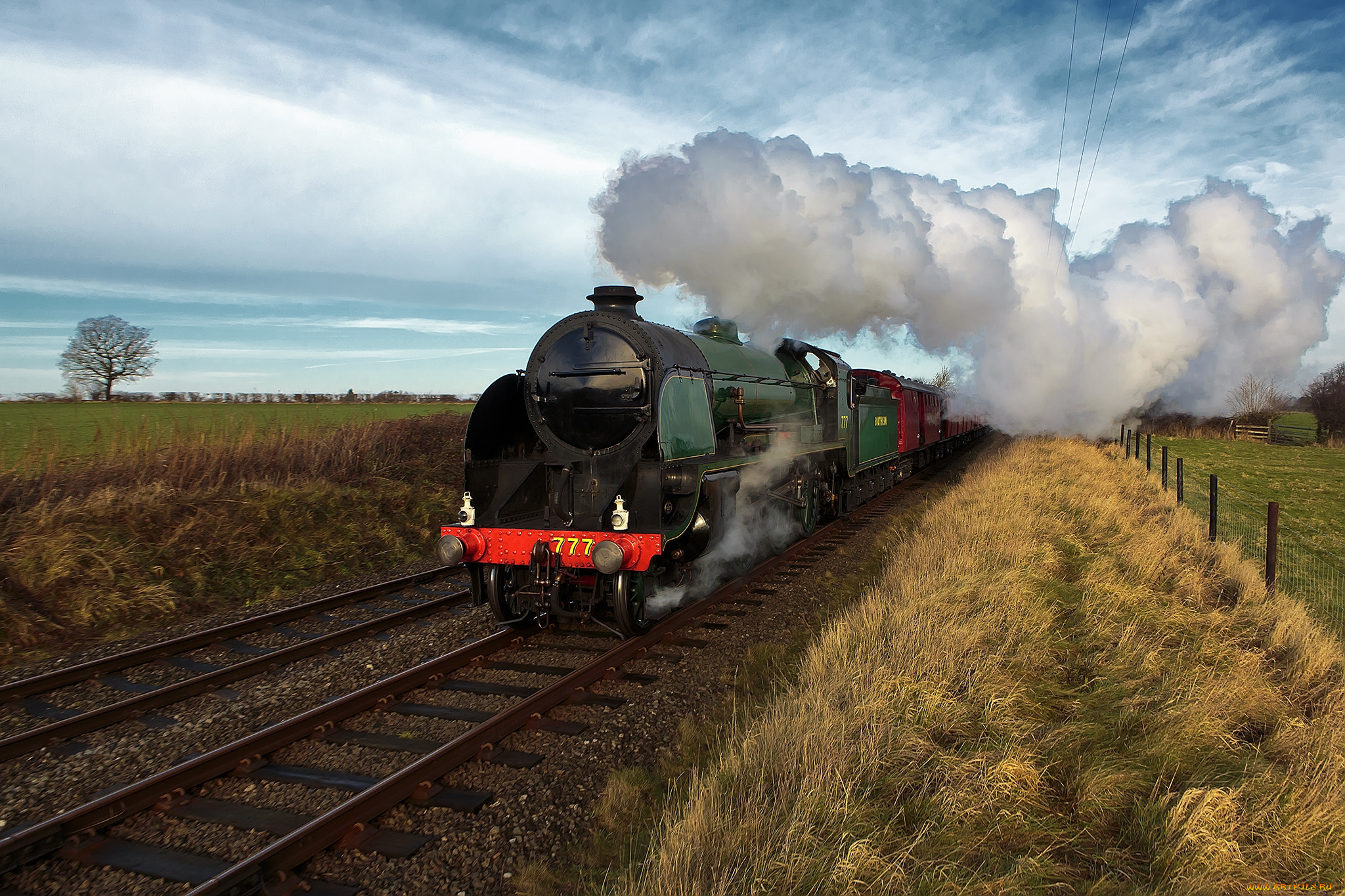 техника, паровозы, состав, паровоз, рельсы, железная, дорога