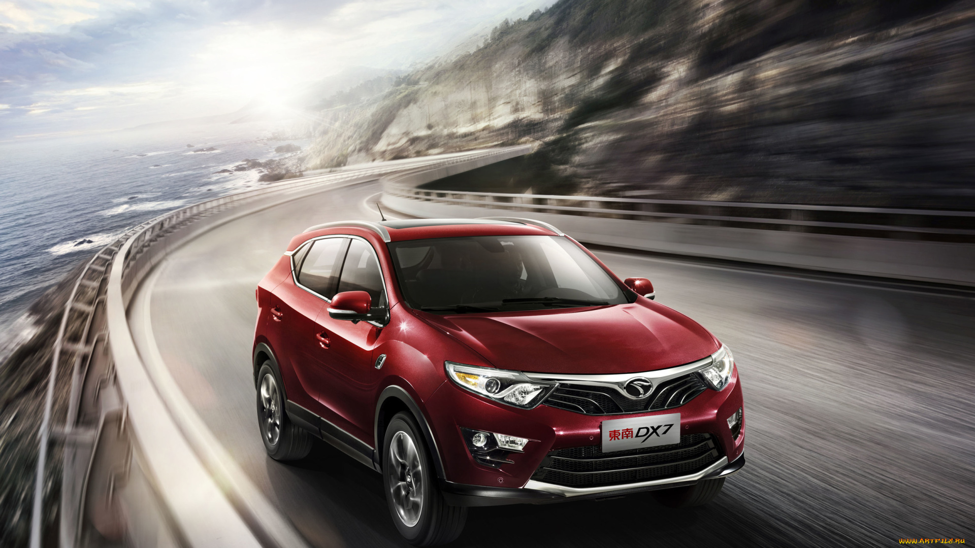 автомобили, soueast, красный, 2015г, dx7