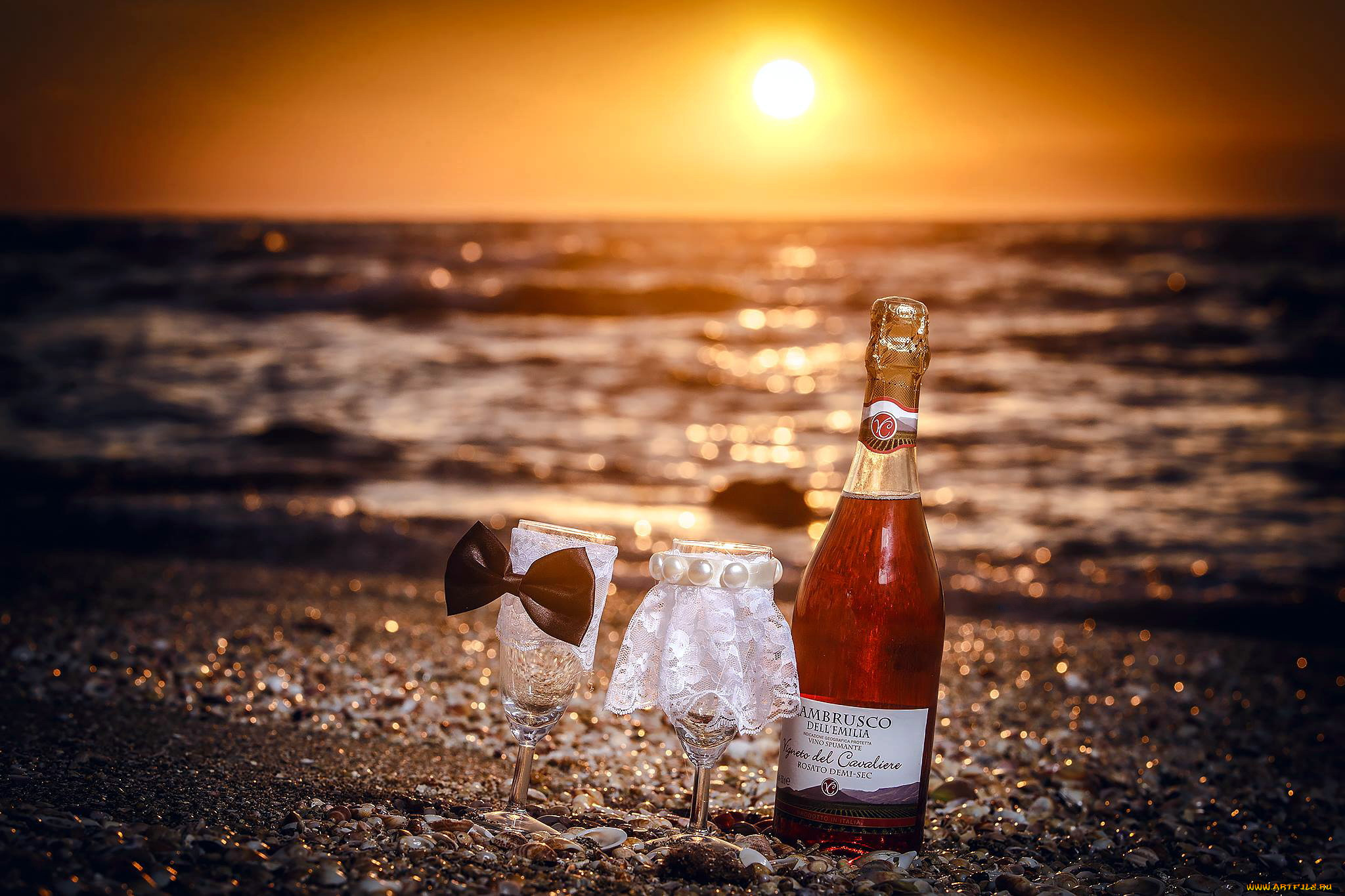 бренды, бренды, напитков, , разное, бокалы, закат