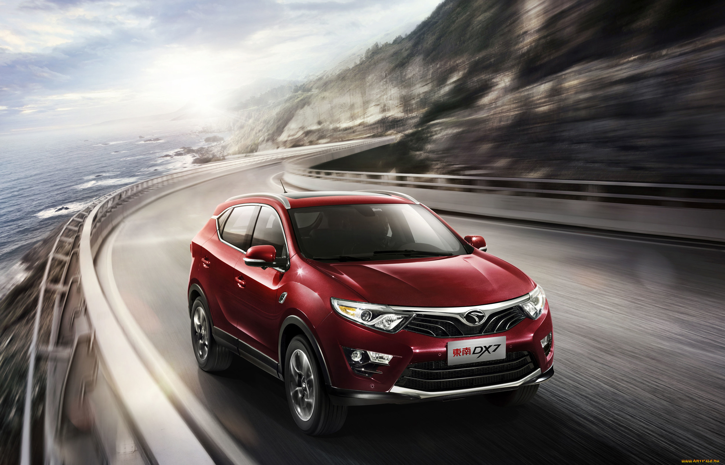 автомобили, soueast, красный, 2015г, dx7