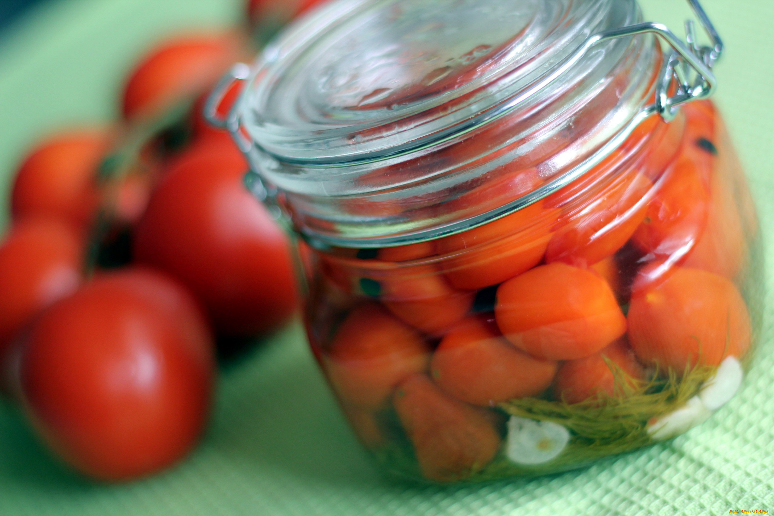 еда, консервация, черри, помидоры, томаты