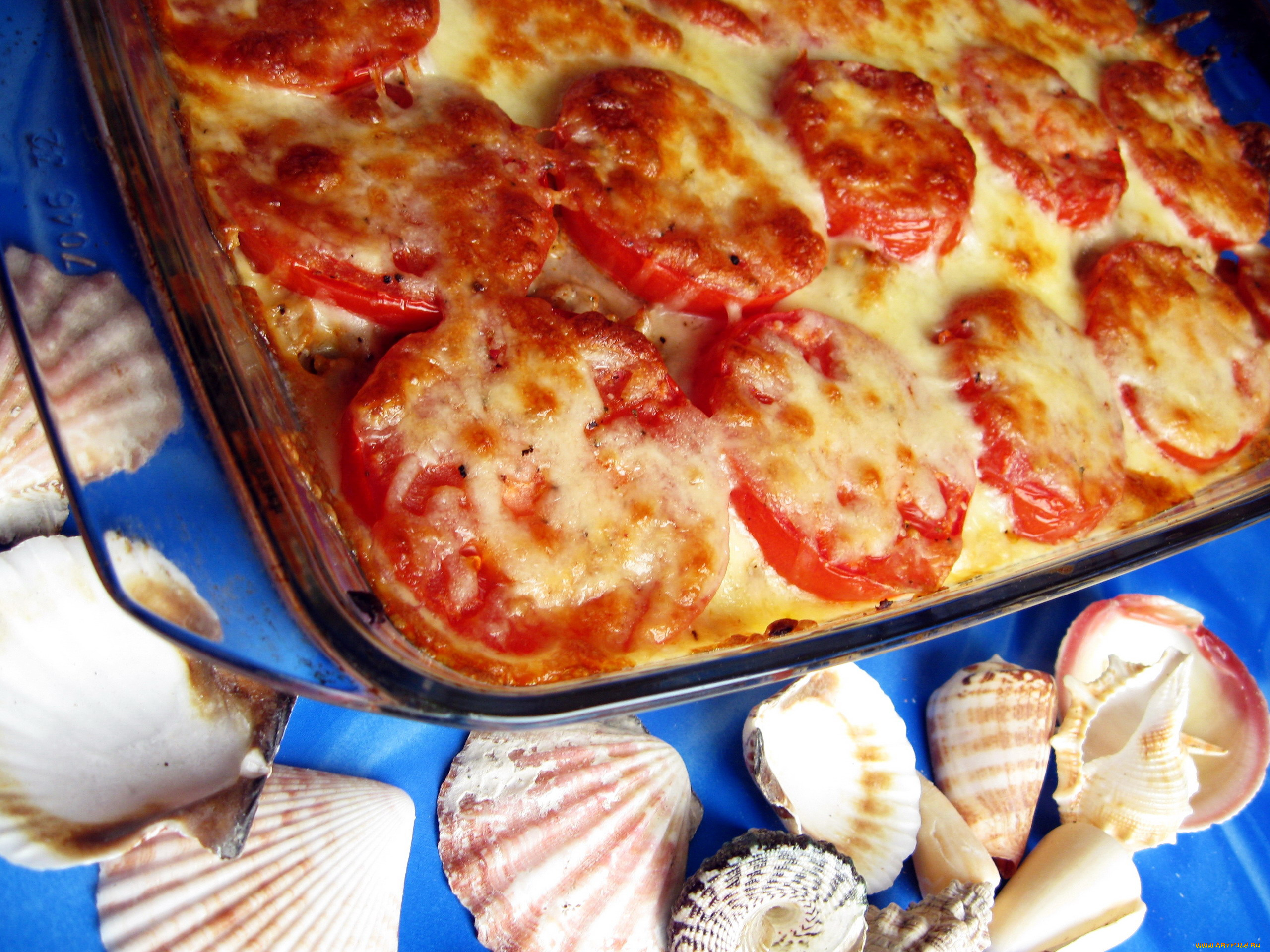 еда, пицца, мусака, запеканка