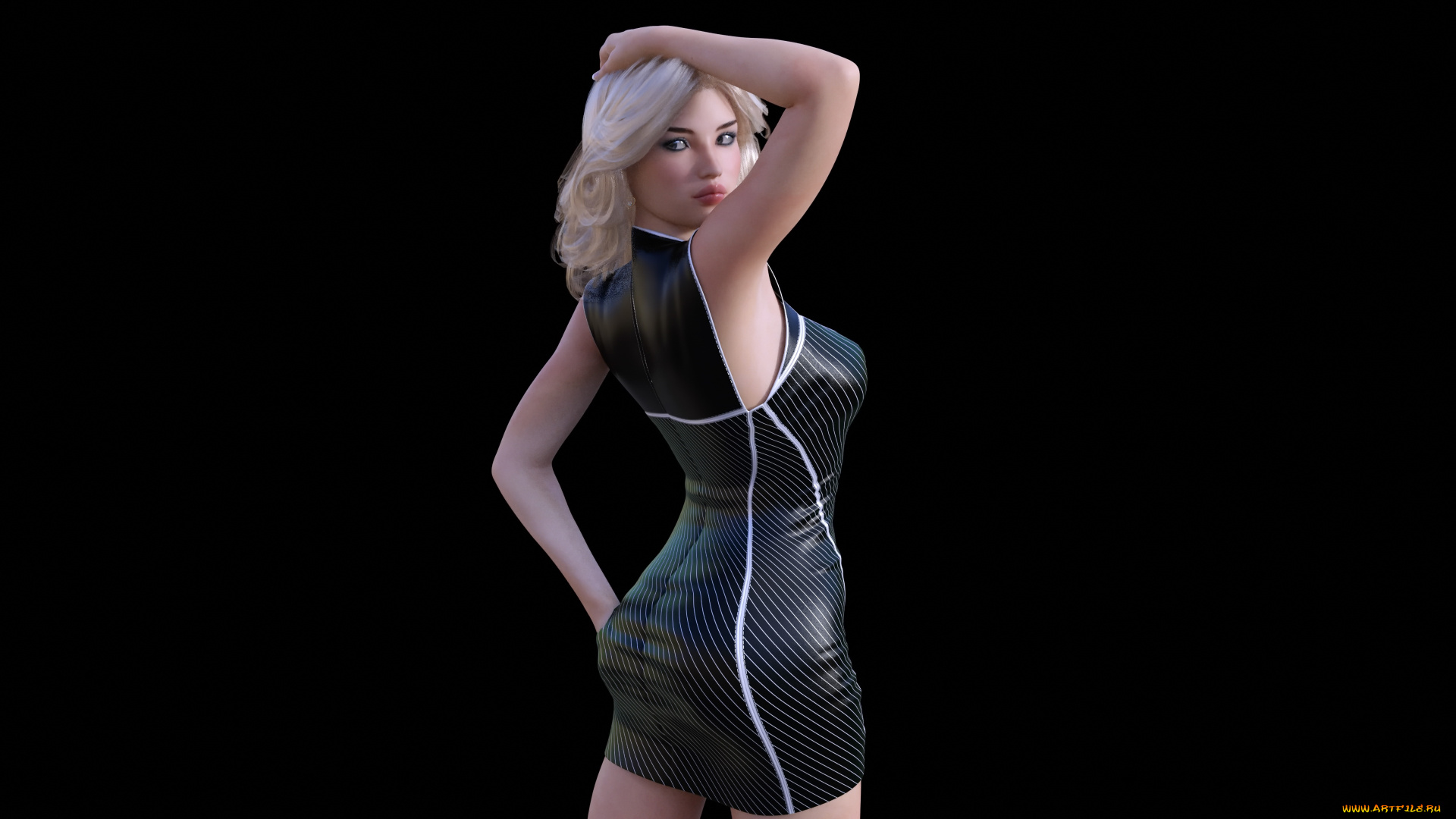 3д, графика, люди, , people, фон, взгляд, девушка