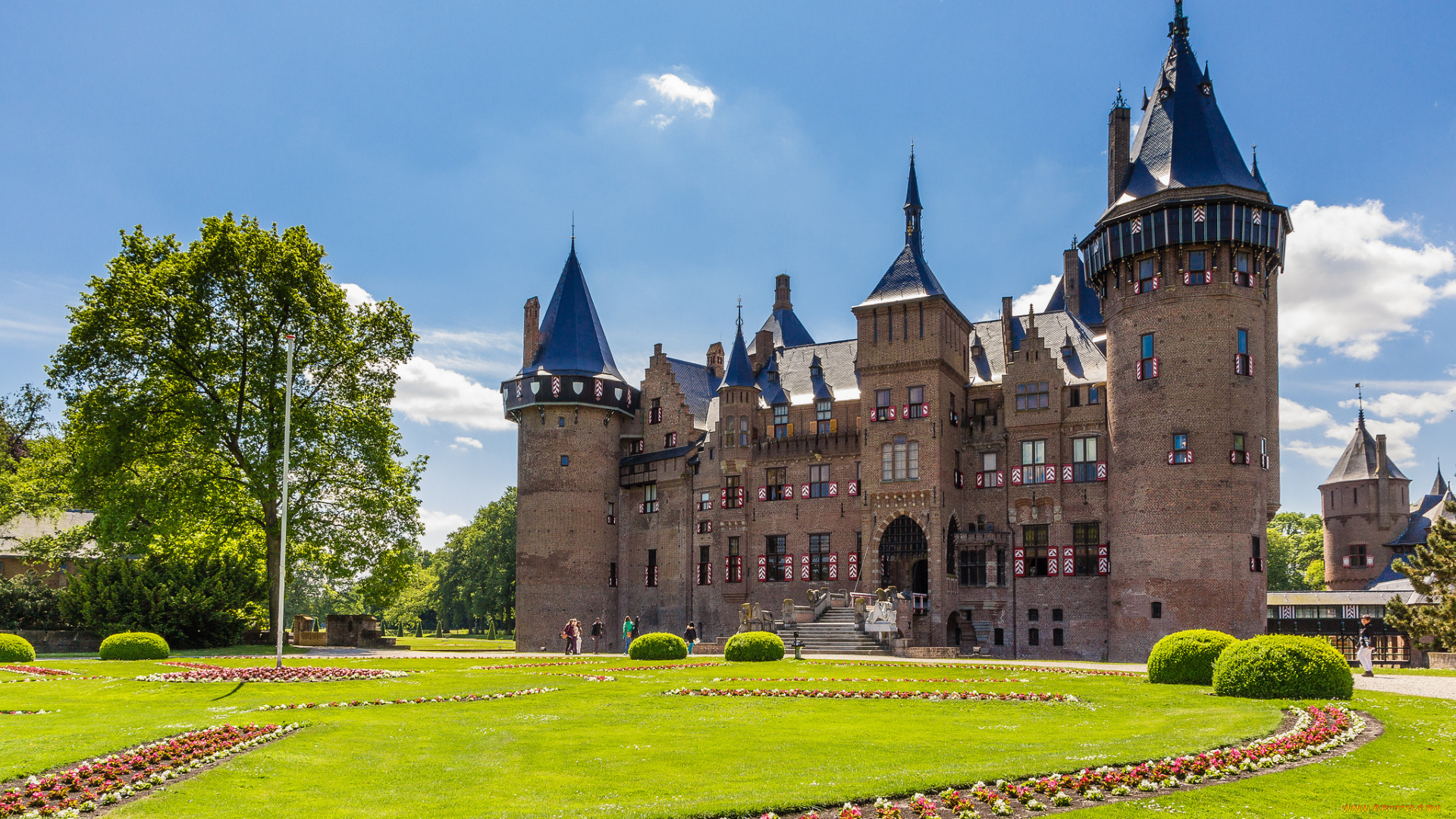 de, haar, castle, города, замки, нидерландов, замок