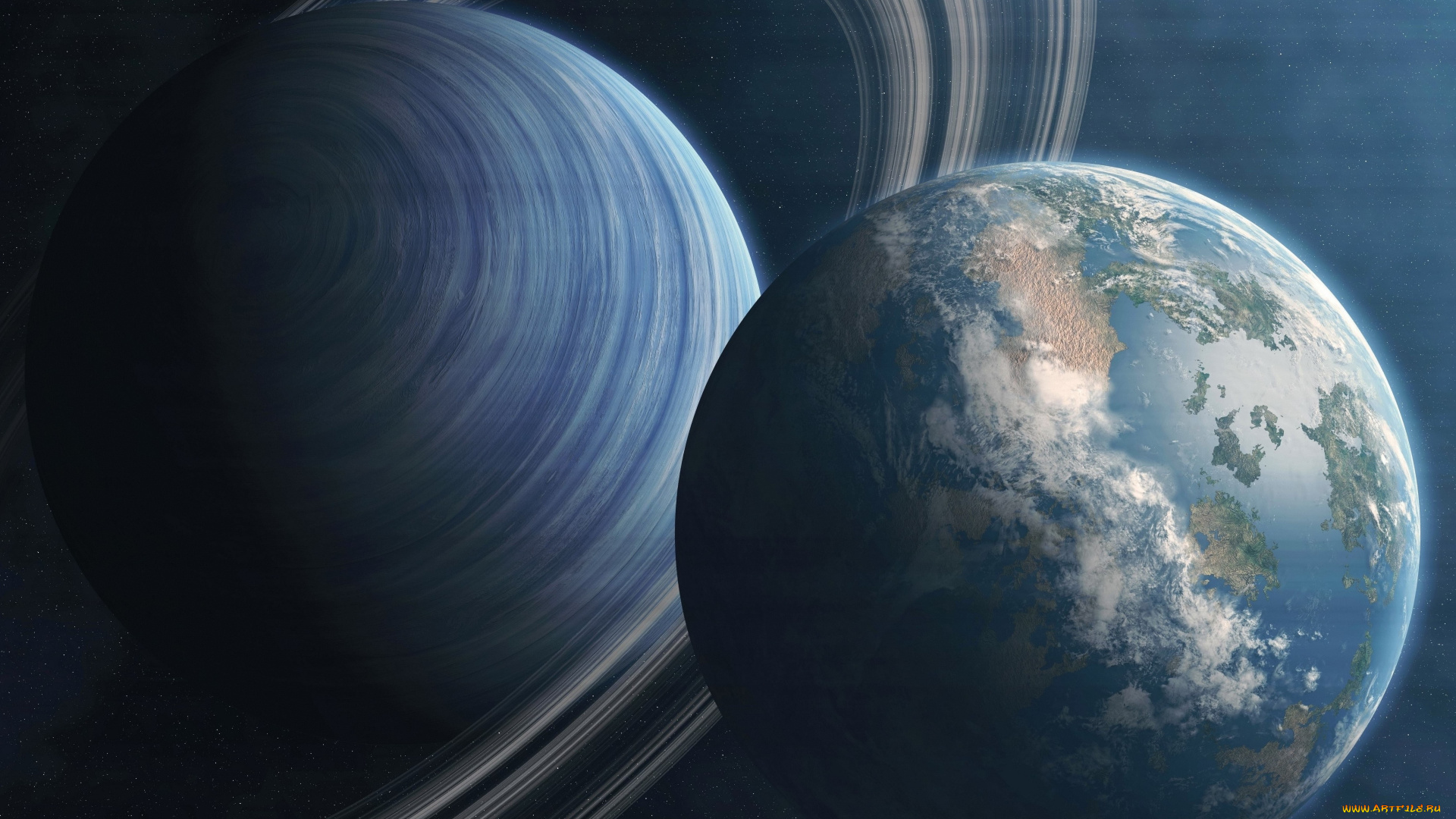 космос, арт, планета, коллаж, кольча