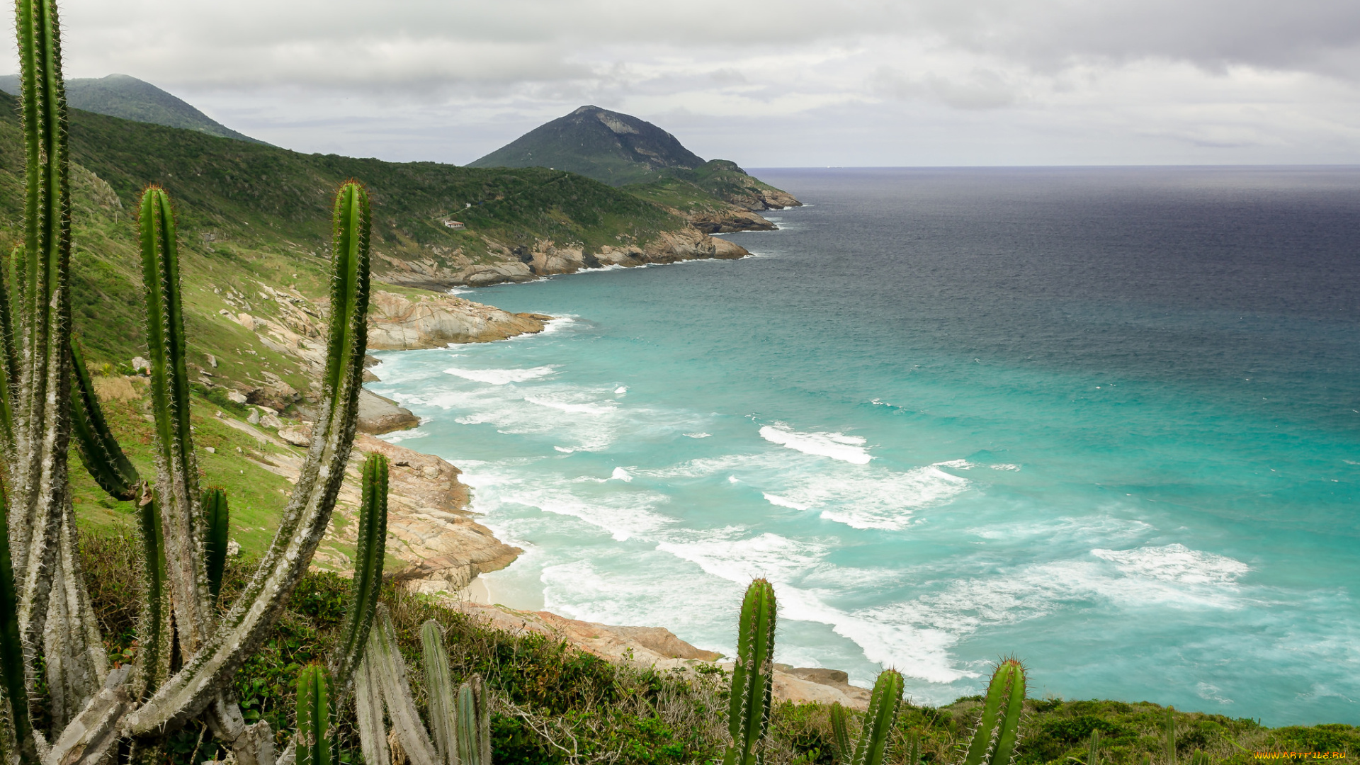 природа, побережье, берег, море