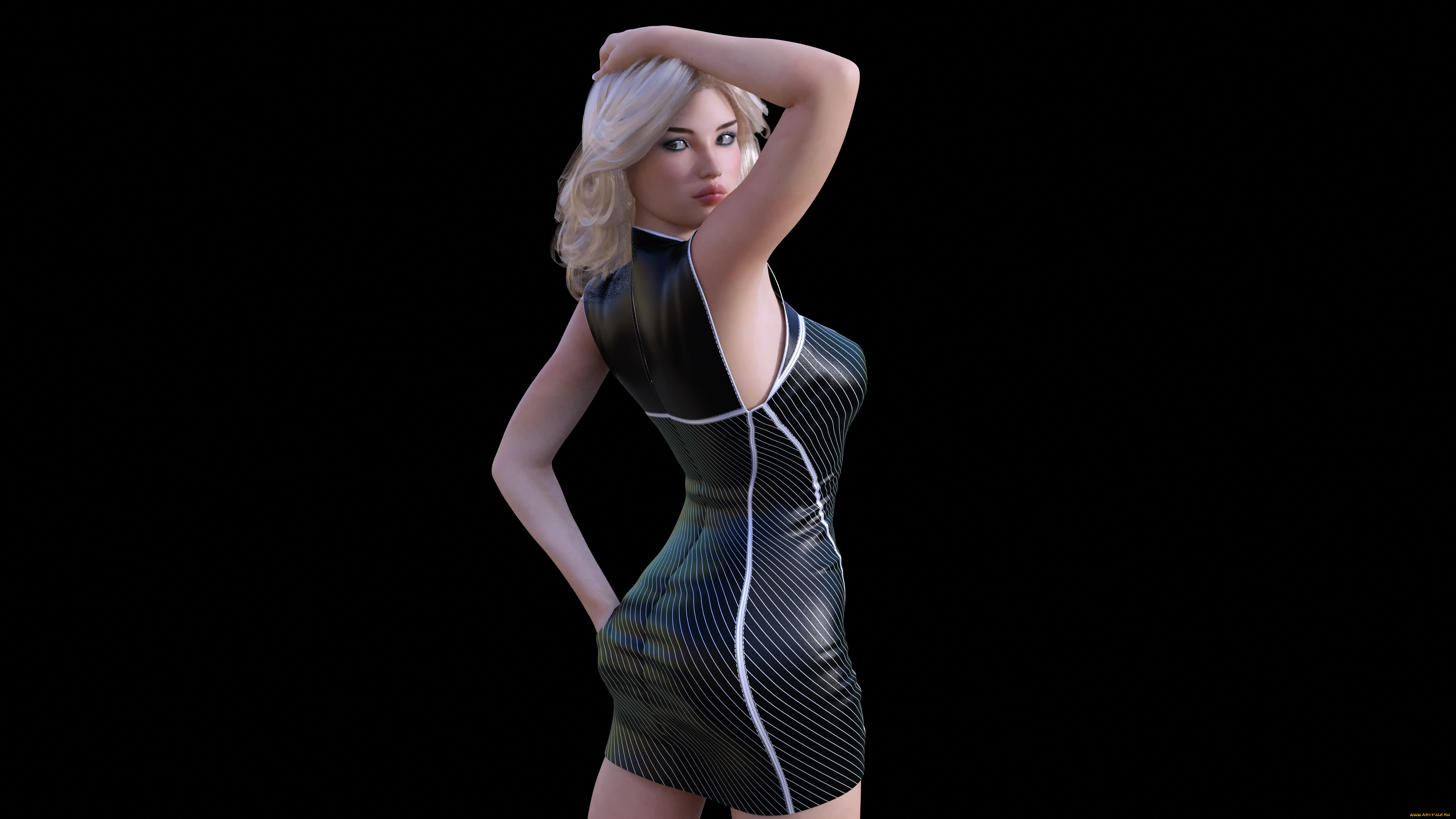 3д, графика, люди, , people, фон, взгляд, девушка