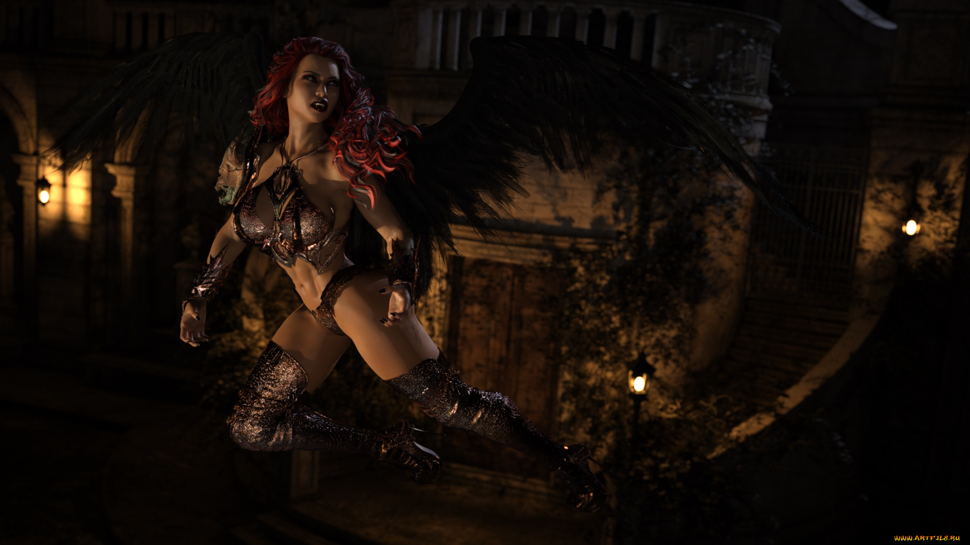 3д, графика, фантазия, , fantasy, девушка, взгляд, фон