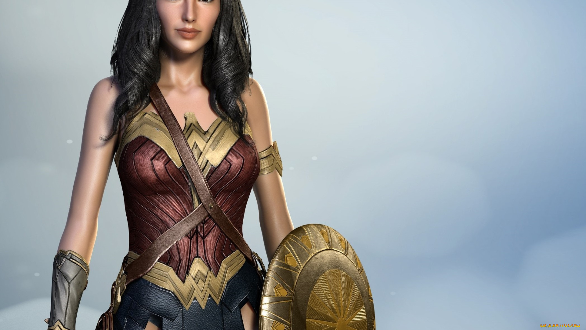 3д, графика, фантазия, , fantasy, фон, взгляд, девушка