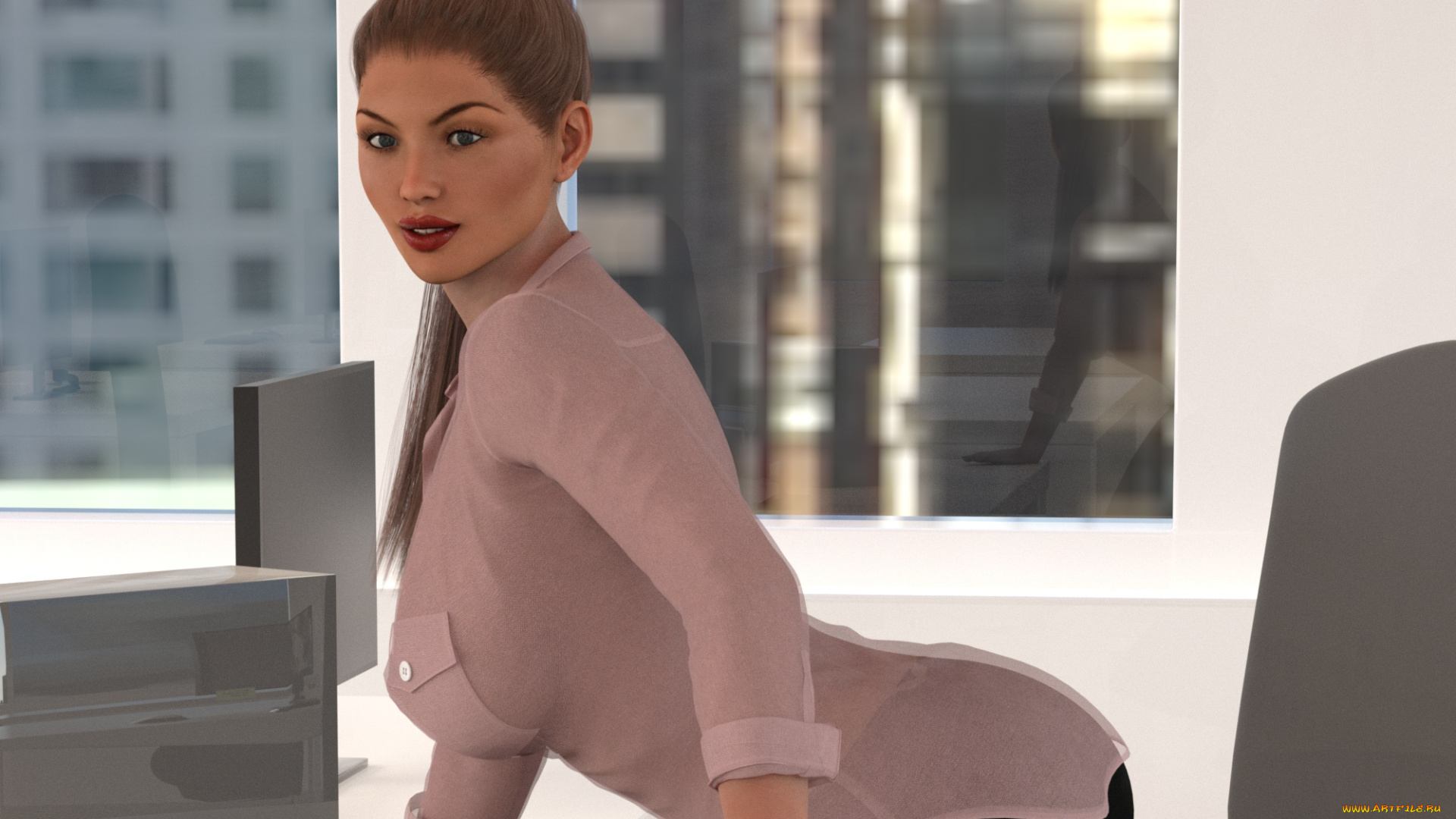 3д, графика, люди, , people, девушка, фон, взгляд