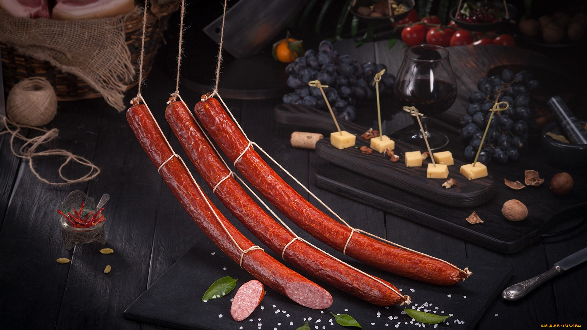 еда, колбасные, изделия, снедь