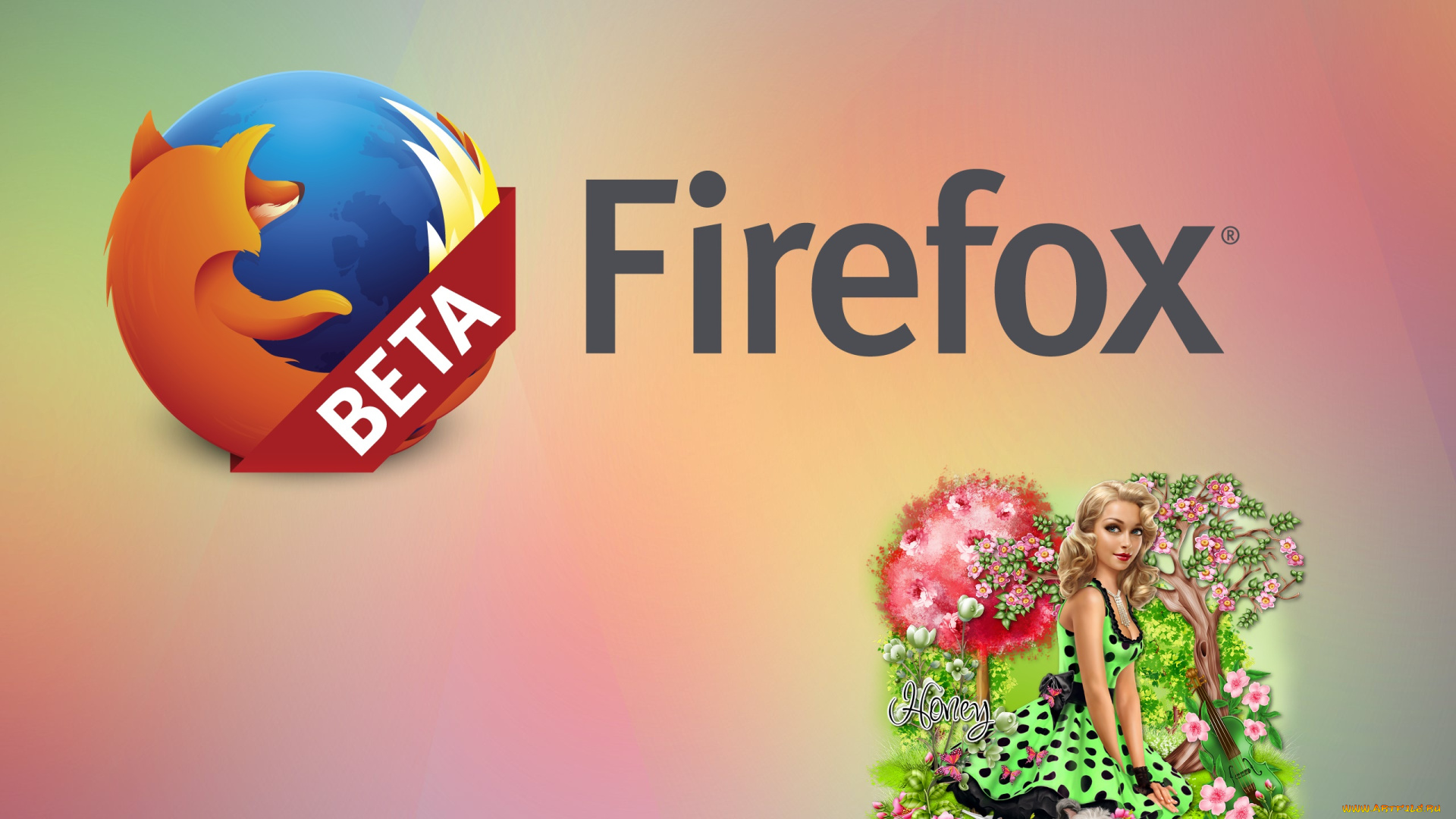 компьютеры, mozilla, firefox, логотип, фон