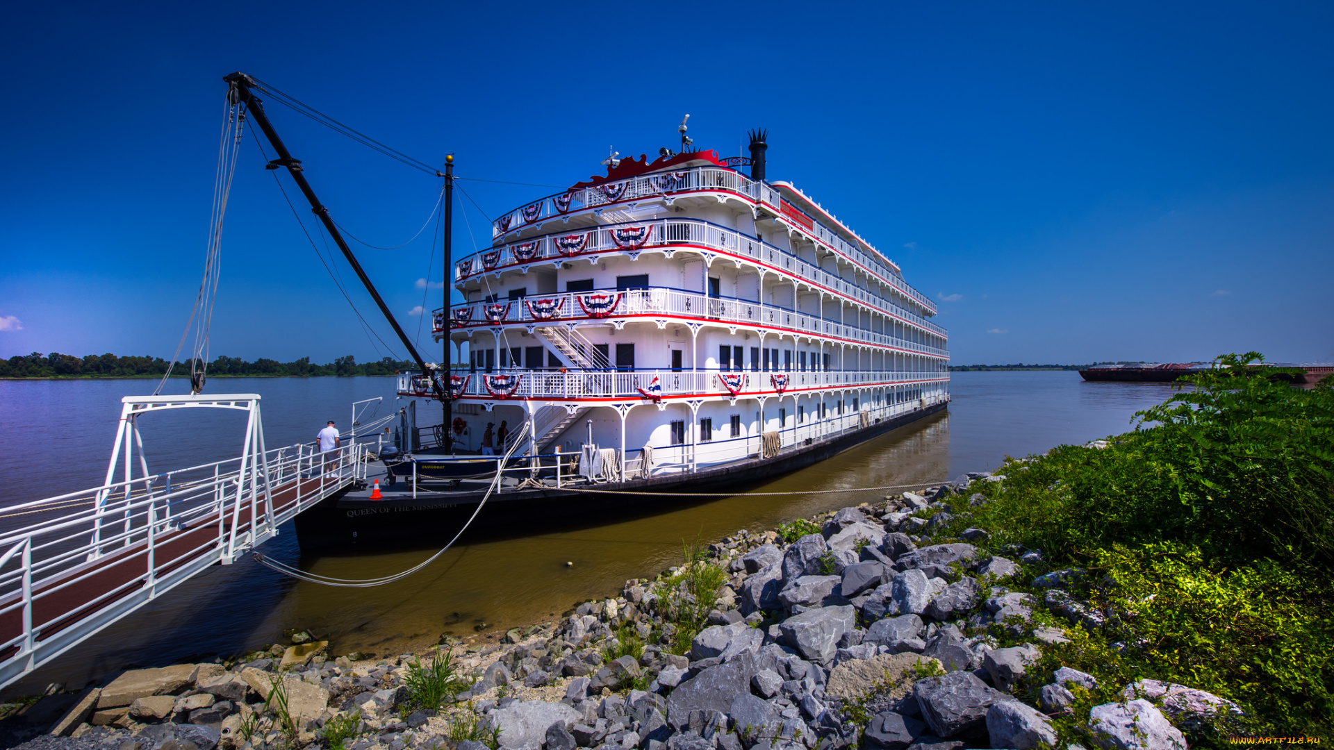 корабли, пароходы, пристань