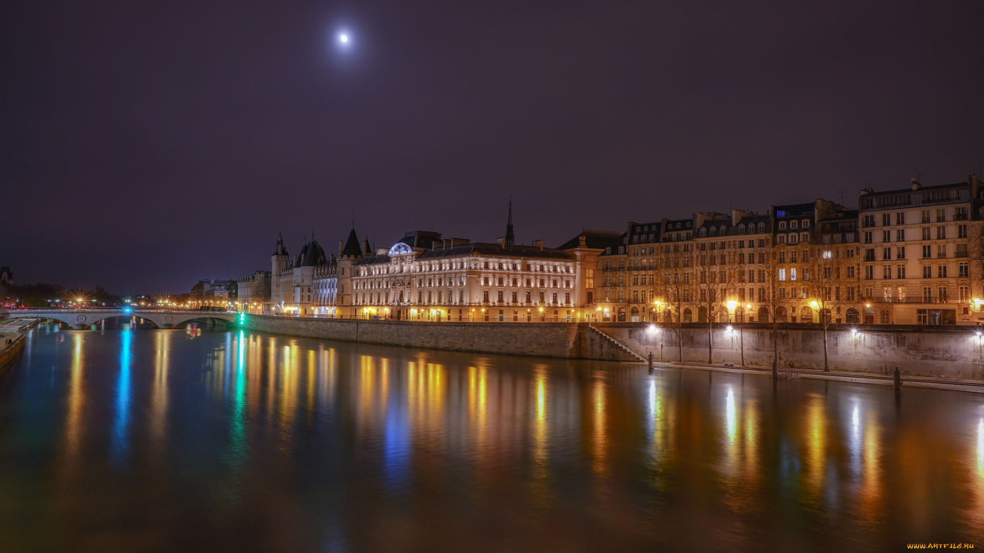 la, conciergerie, et, la, quai, города, лион, , франция, простор