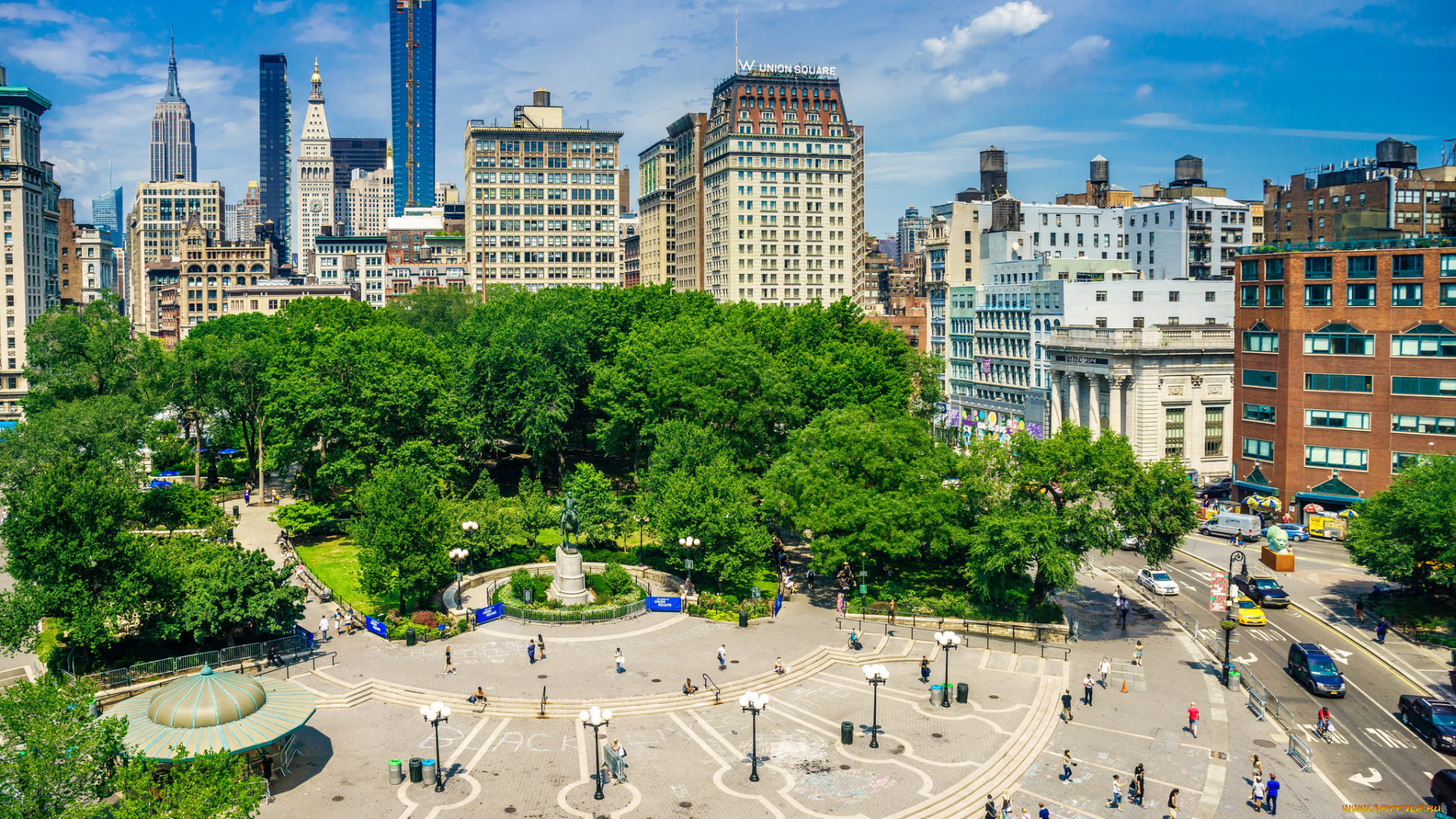 manhattan, города, нью-йорк, , сша, простор