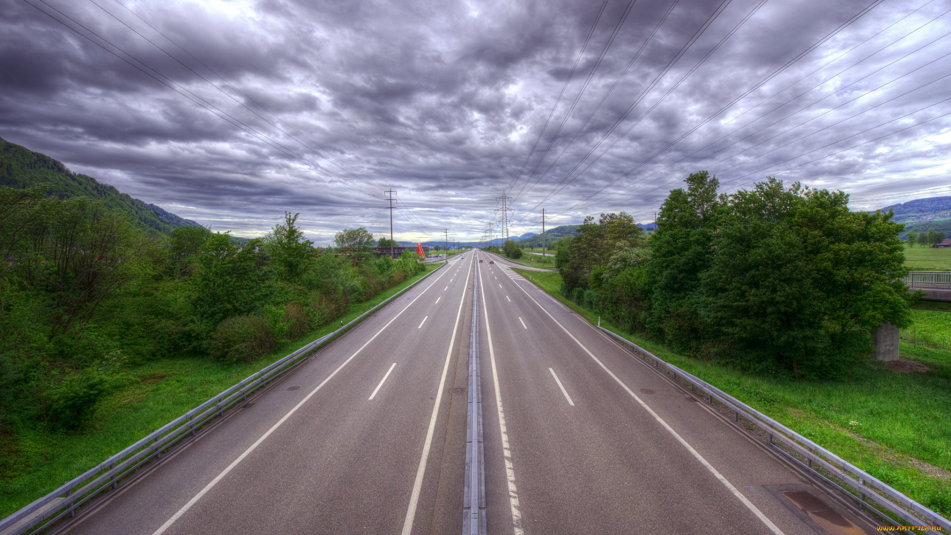 природа, дороги, простор