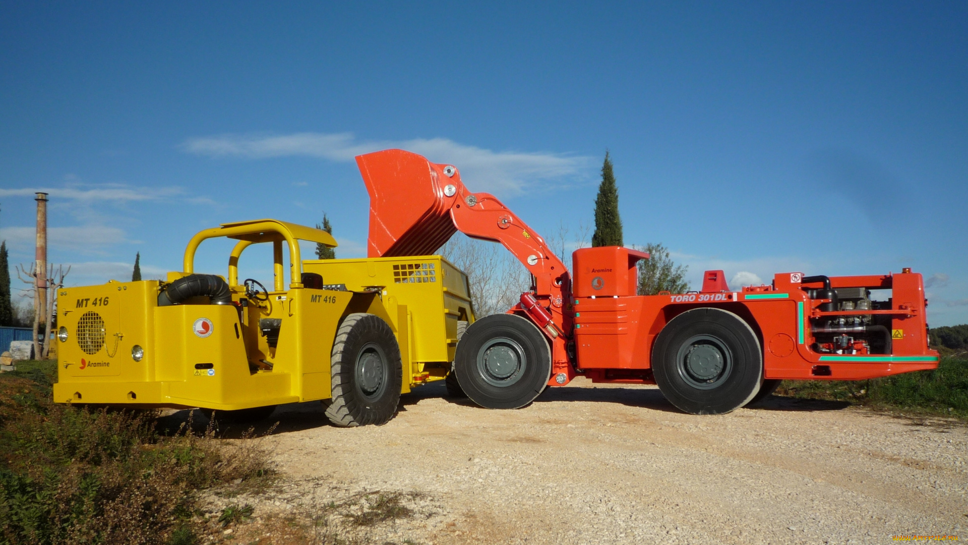 техника, фронтальные, погрузчики, aramine