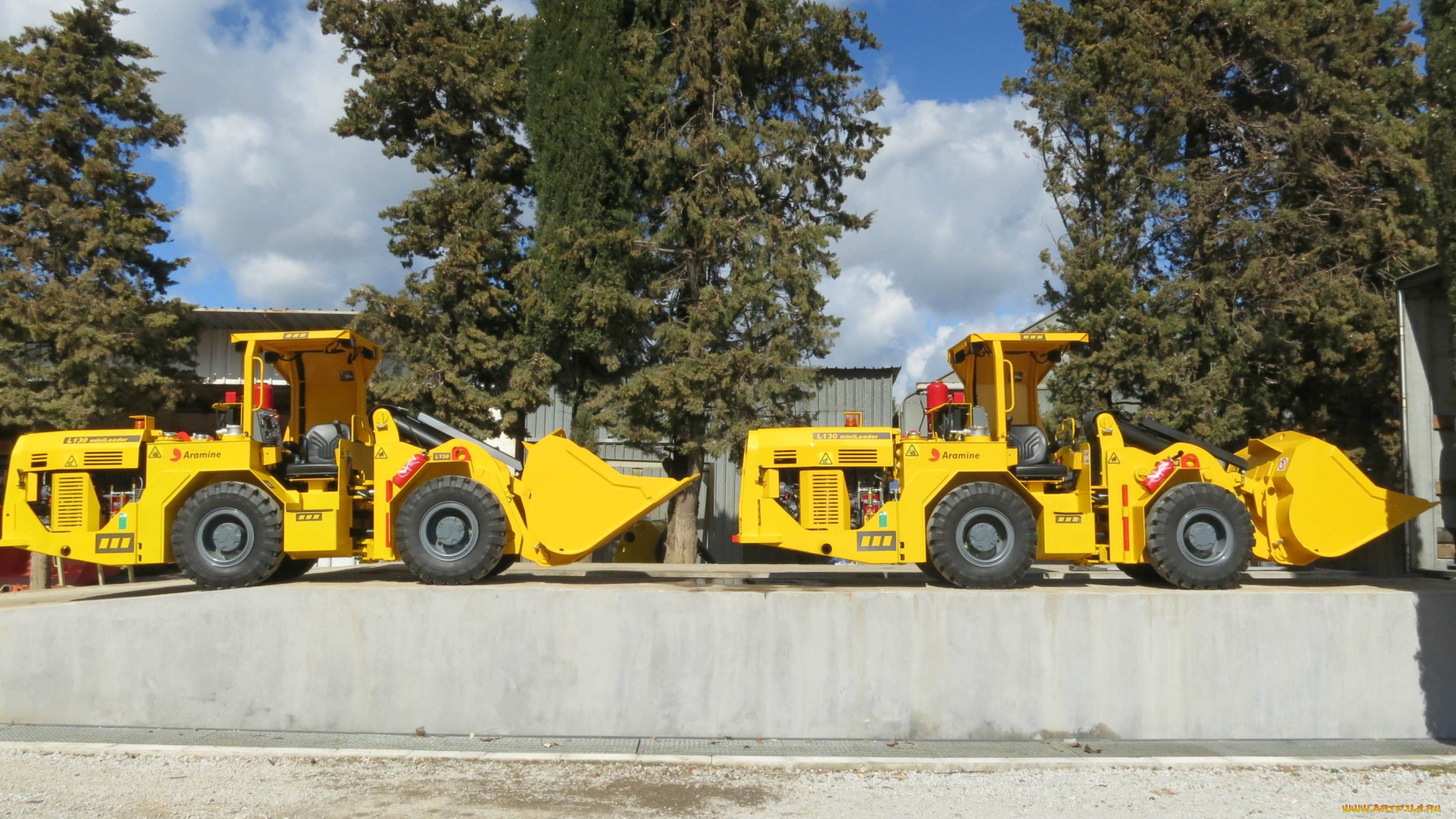 техника, фронтальные, погрузчики, aramine