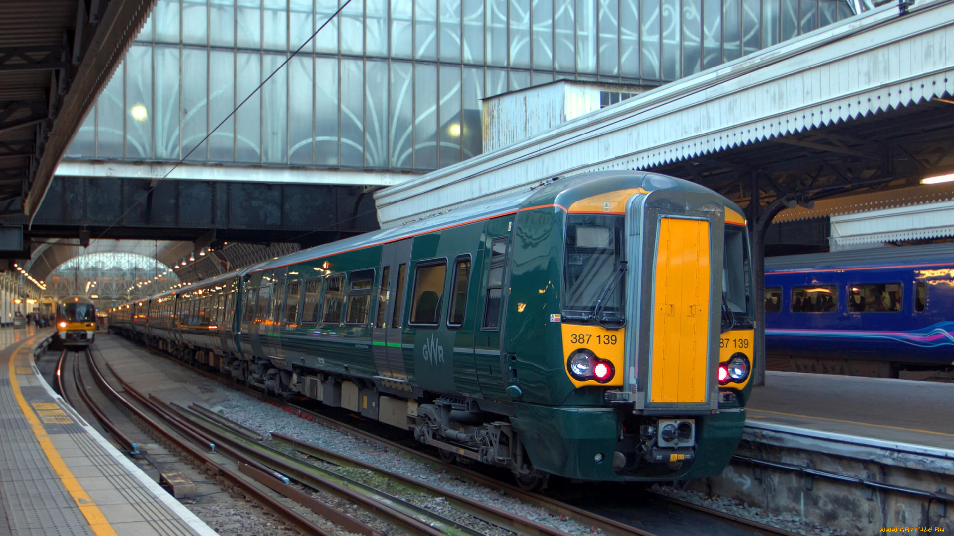 техника, поезда, локомотив, состав