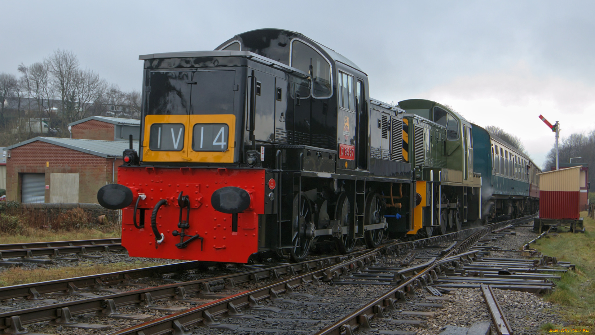 техника, поезда, локомотив, состав