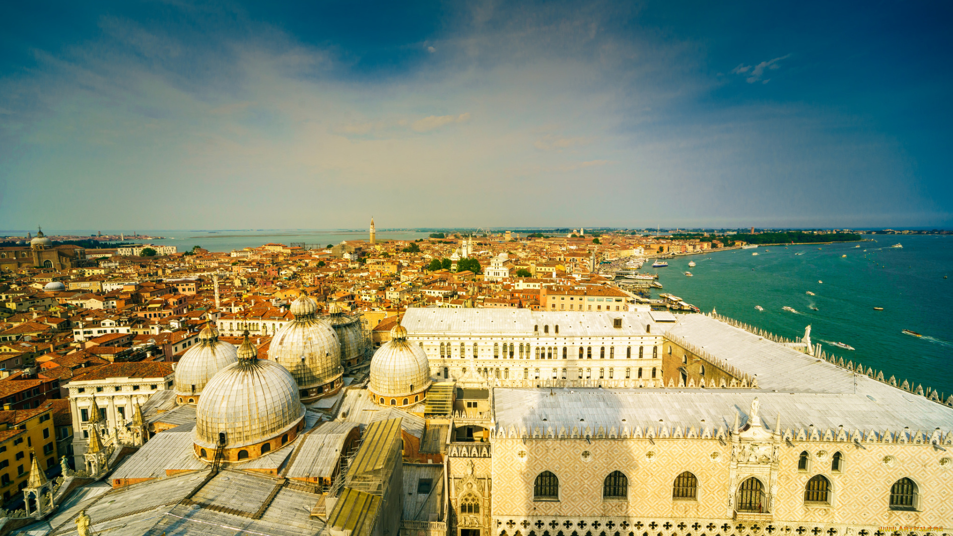 venice, panorama, города, венеция, , италия, простор